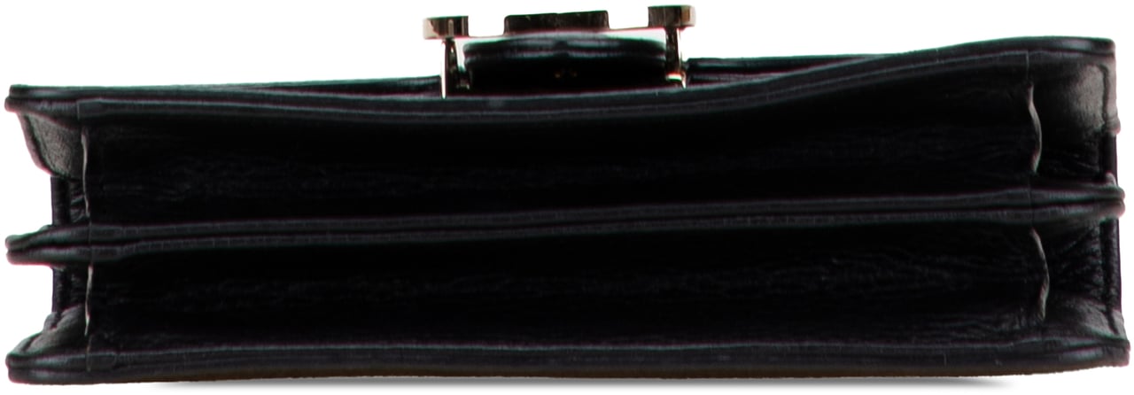 Gucci Small Dollar Calfskin Interlocking G Crossbody Zwart