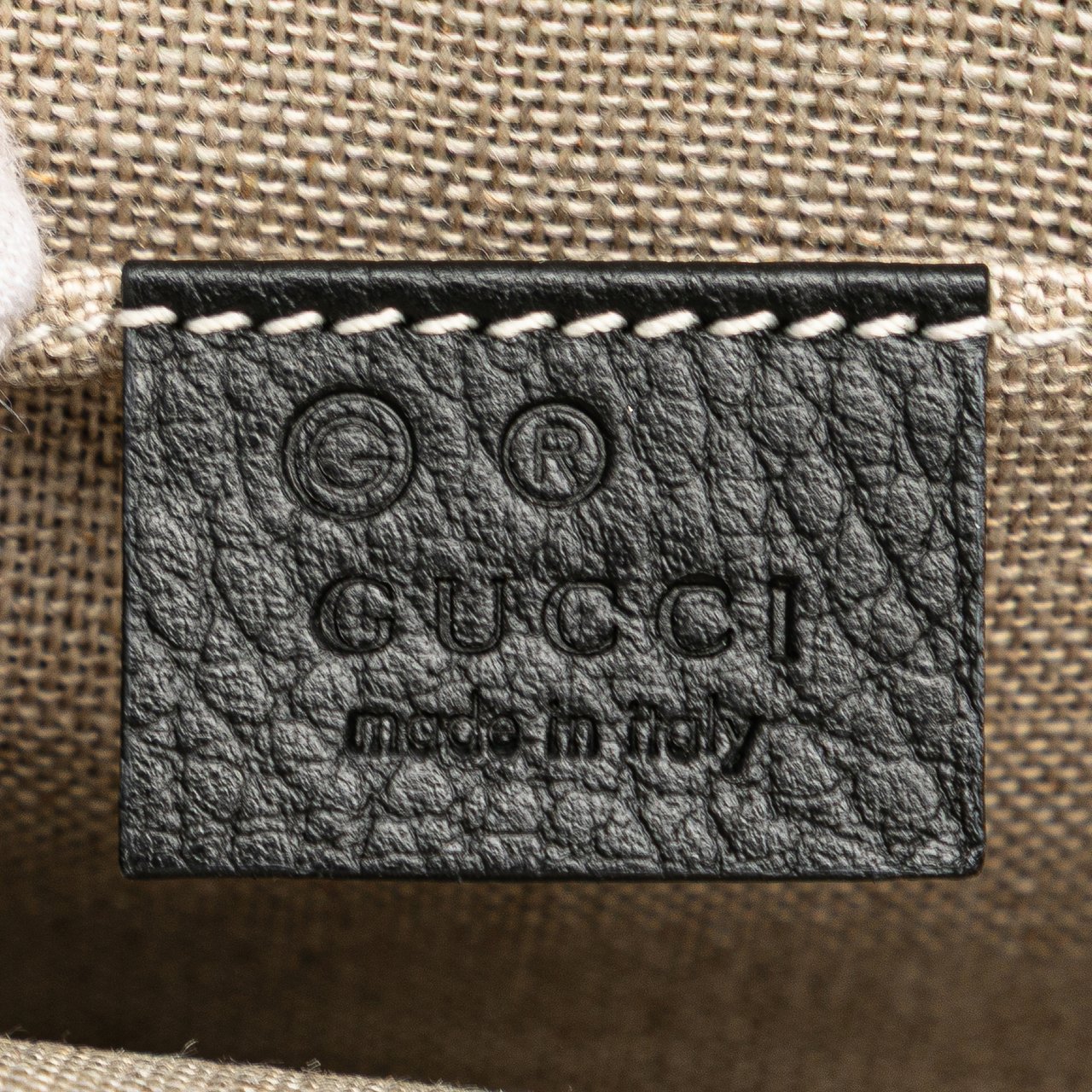 Gucci Small Dollar Calfskin Interlocking G Crossbody Zwart