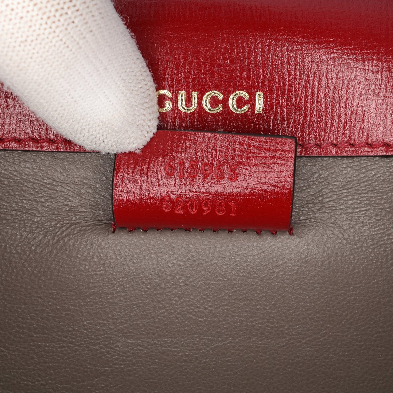 Gucci Mini Leather Sylvie 1969 Crossbody Rood