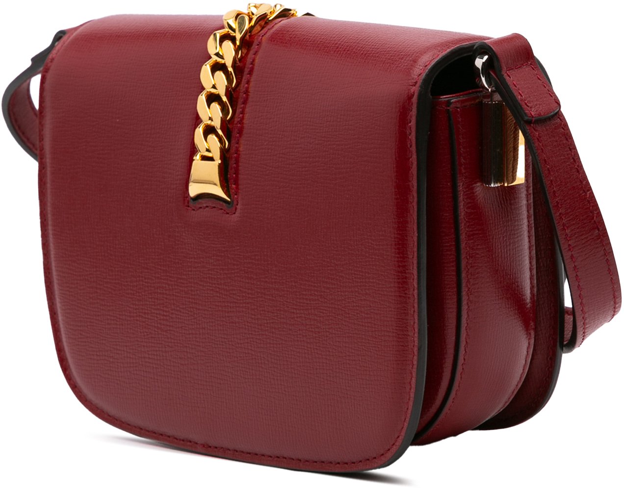 Gucci Mini Leather Sylvie 1969 Crossbody Rood