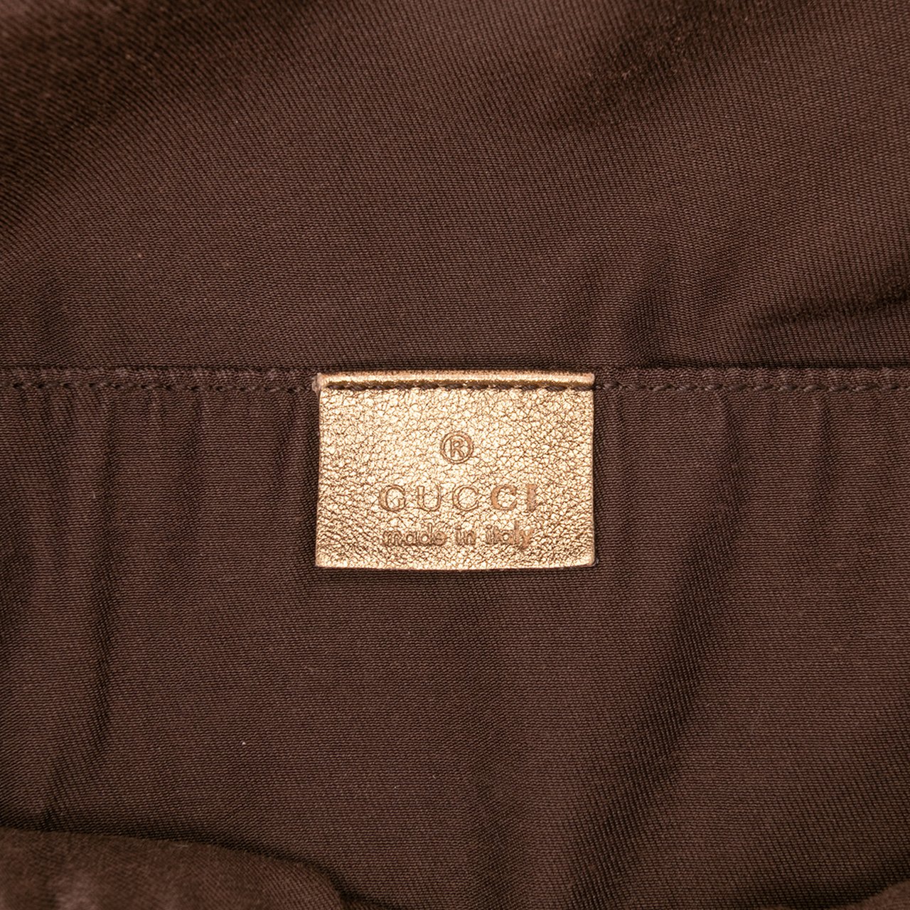 Gucci GG Canvas Web Tote Bruin