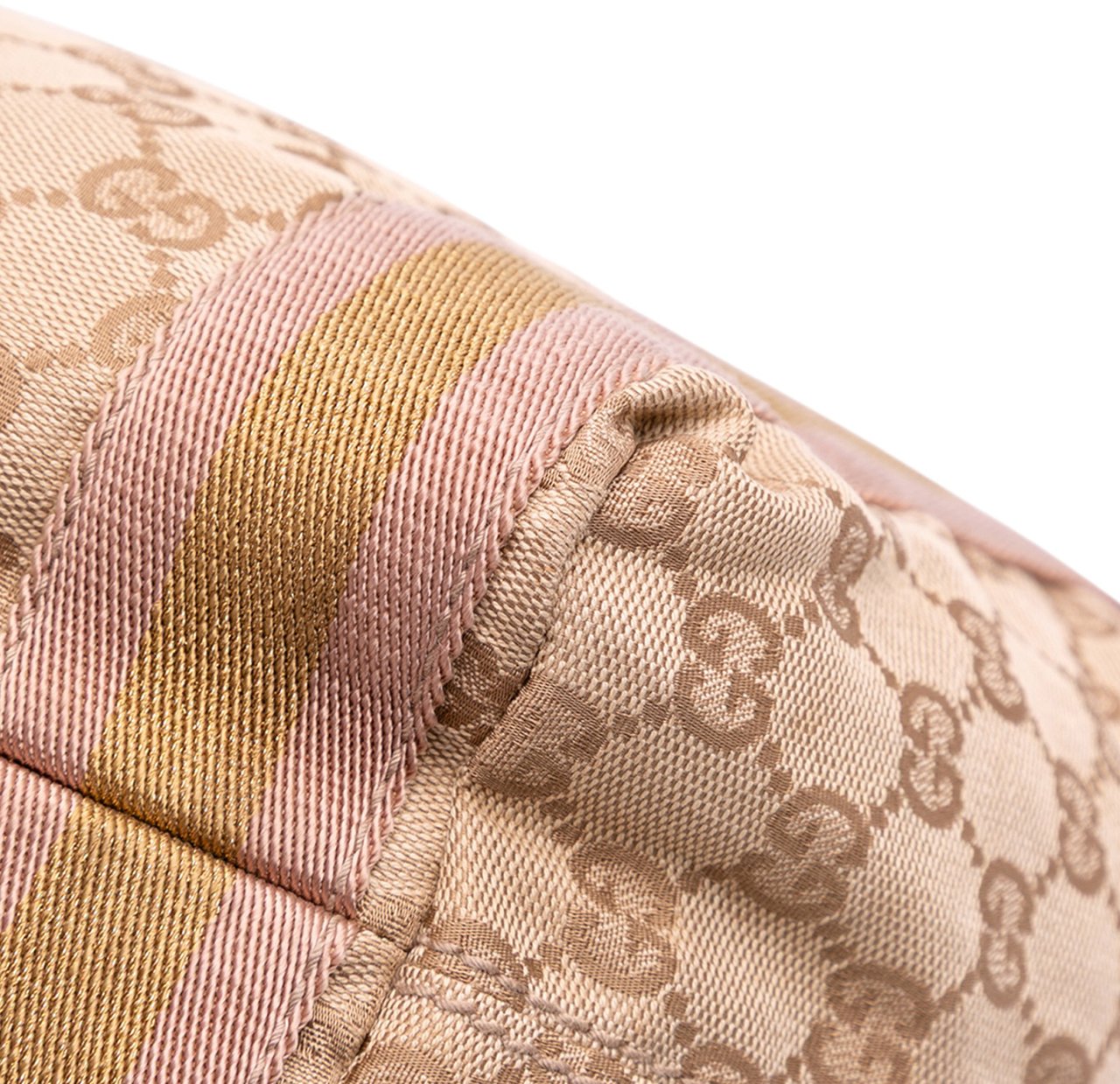 Gucci GG Canvas Web Tote Bruin