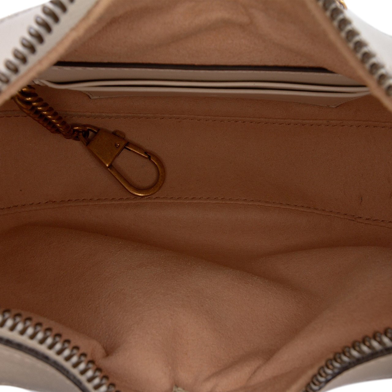 Gucci Mini GG Marmont Half Moon Bag Wit