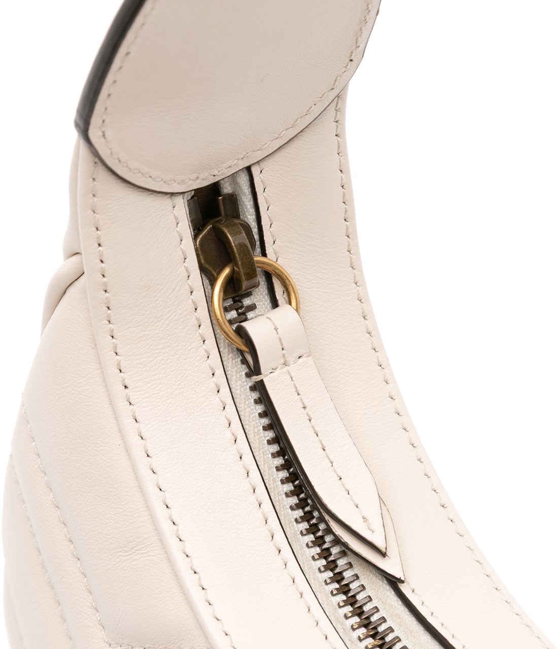Gucci Mini GG Marmont Half Moon Bag Wit