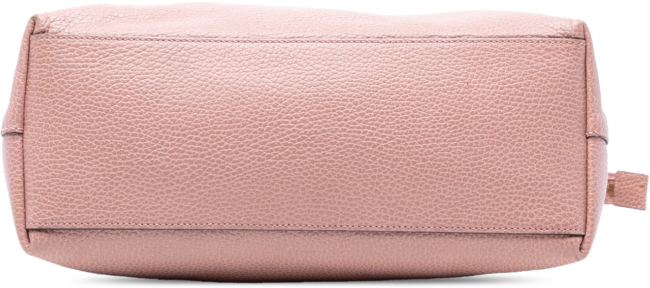 Gucci Dollar Calfskin GG Charm Satchel Roze