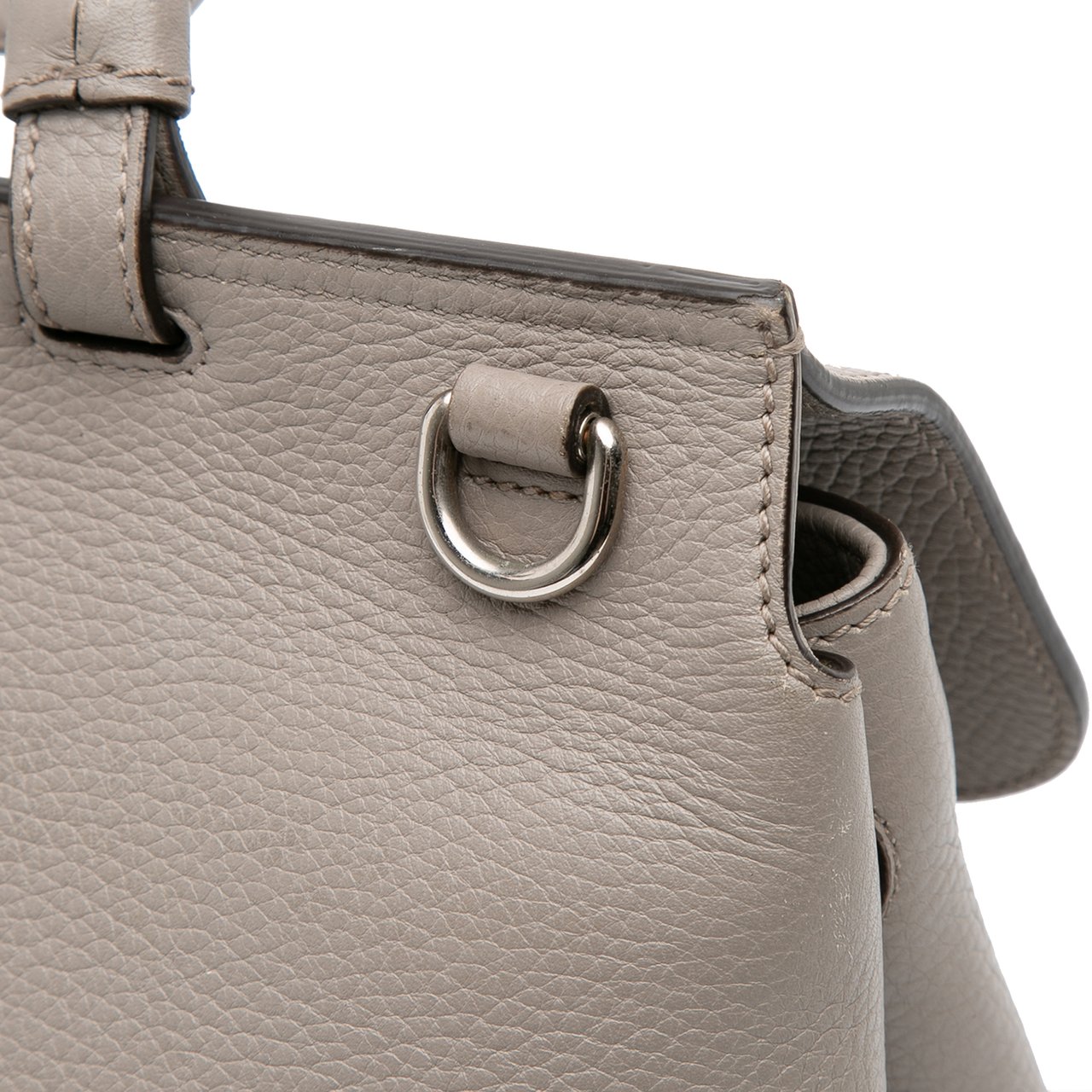 Gucci Medium Leather Bamboo Daily Satchel Bruin