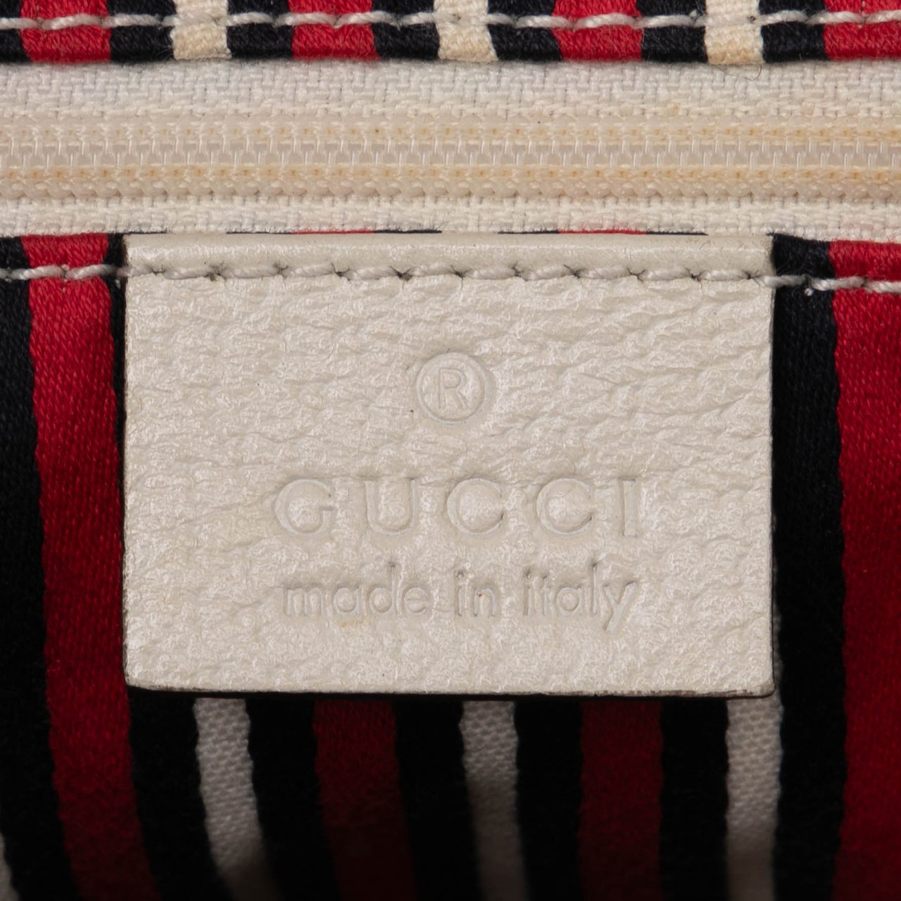 Gucci 85th Anniversary Canvas Logo Abbey D Ring Tote Blauw