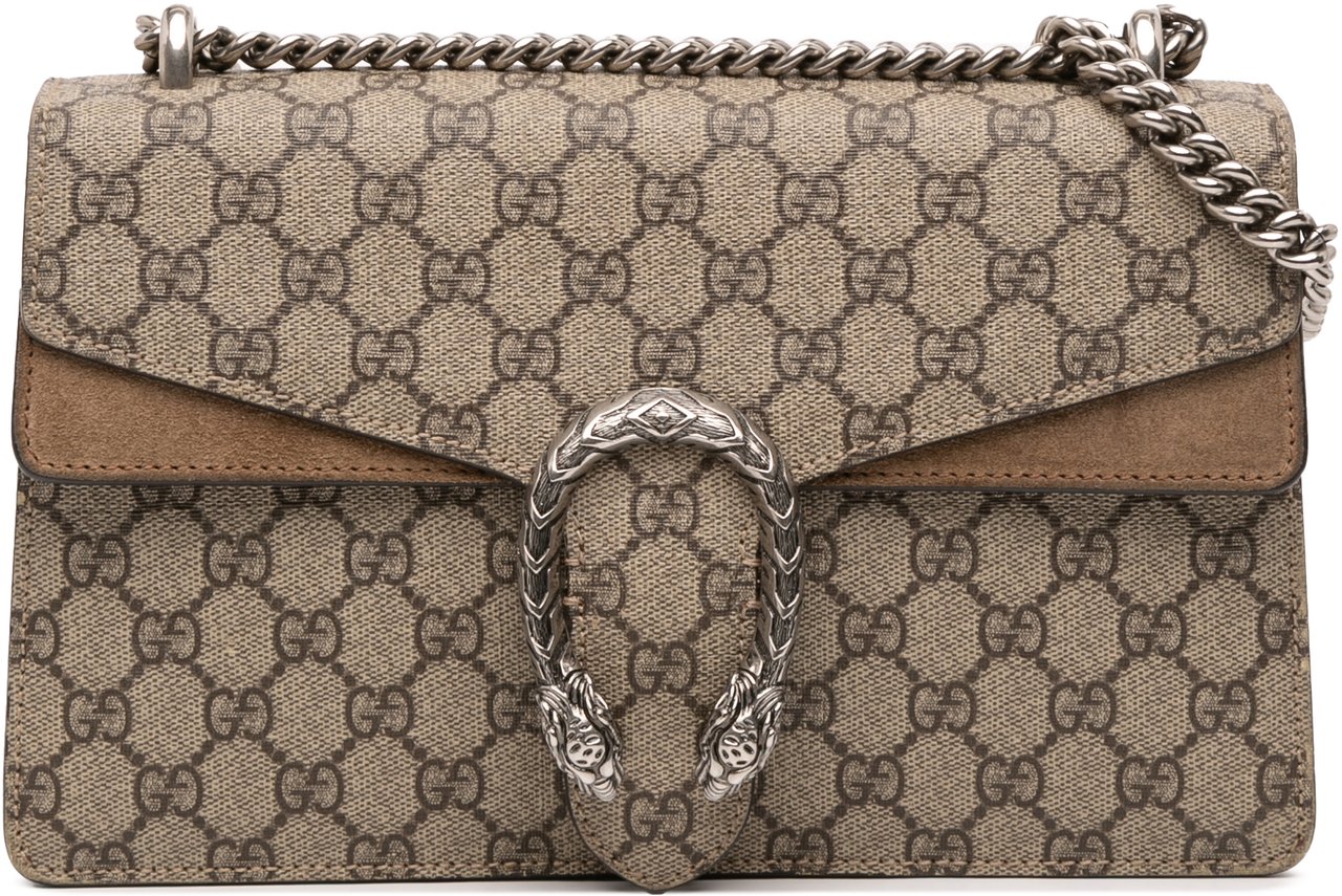 Gucci Medium GG Supreme Dionysus Shoulder Bag Bruin