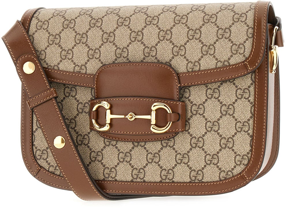 Gucci GG Supreme fabric small Horsebit 1955 shoulder bag Divers