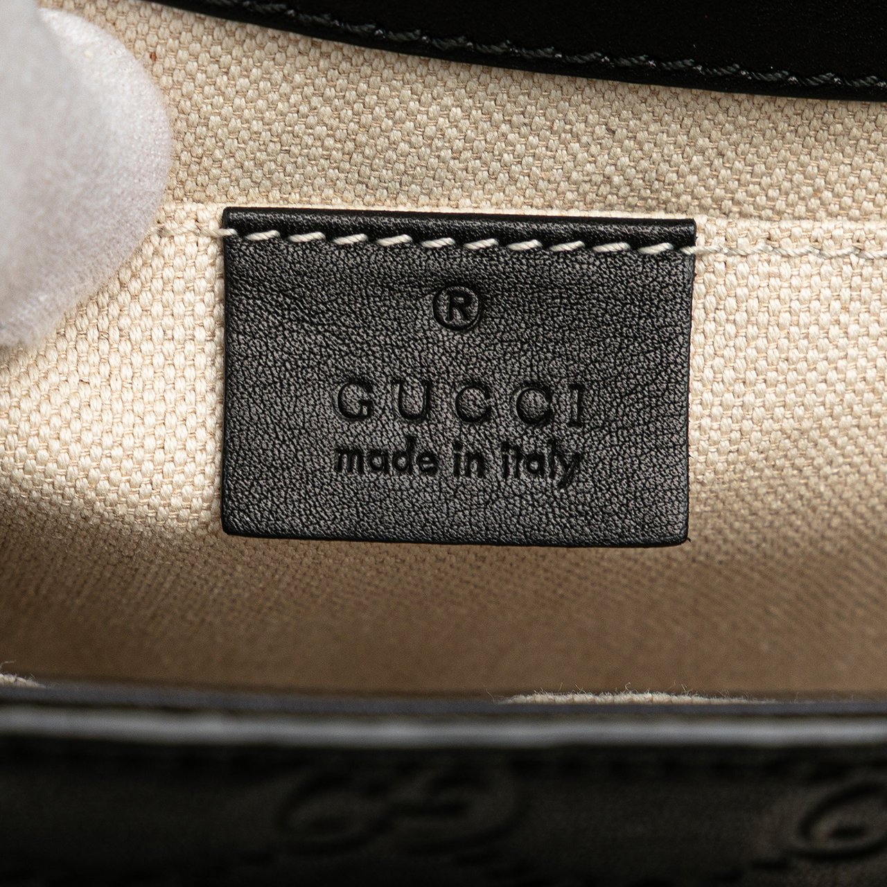 Gucci Medium Guccissima Emily Shoulder Bag Zwart