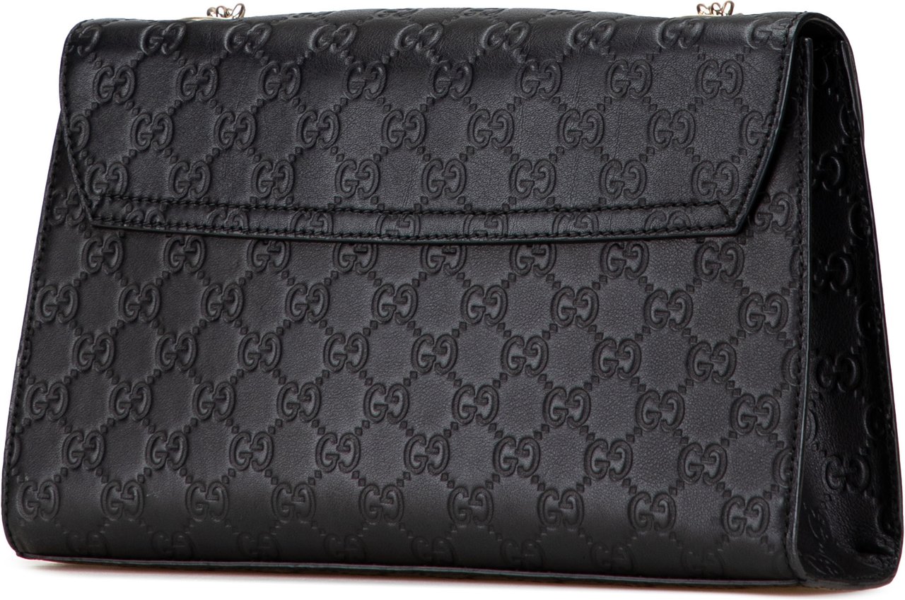 Gucci Medium Guccissima Emily Shoulder Bag Zwart