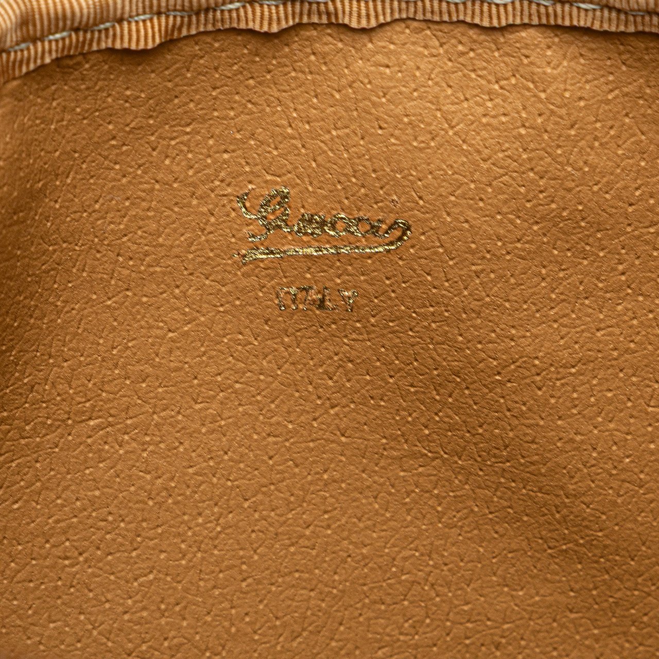 Gucci Micro GG Coated Canvas Travel Toiletry Cosmetic Pouch Bruin