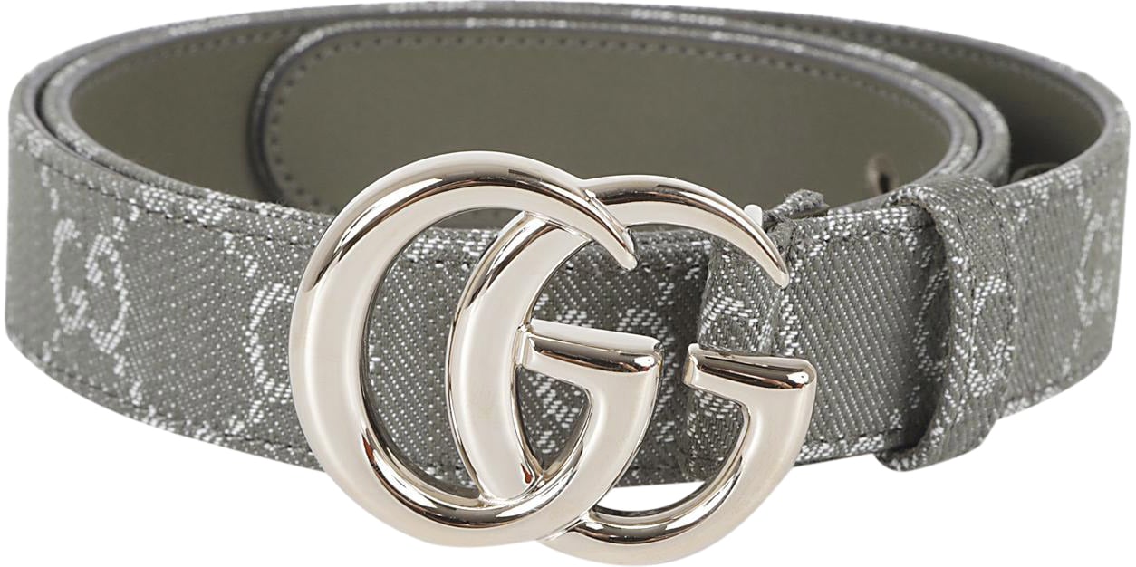 Gucci Belt W.30 Summer Denim Embroidered Groen