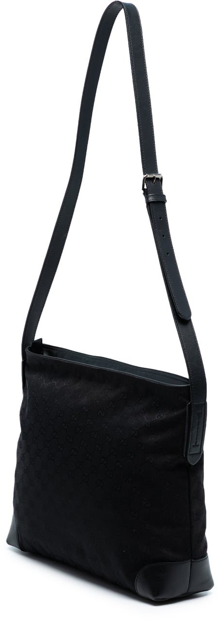 Gucci GG Canvas Web Crossbody Zwart