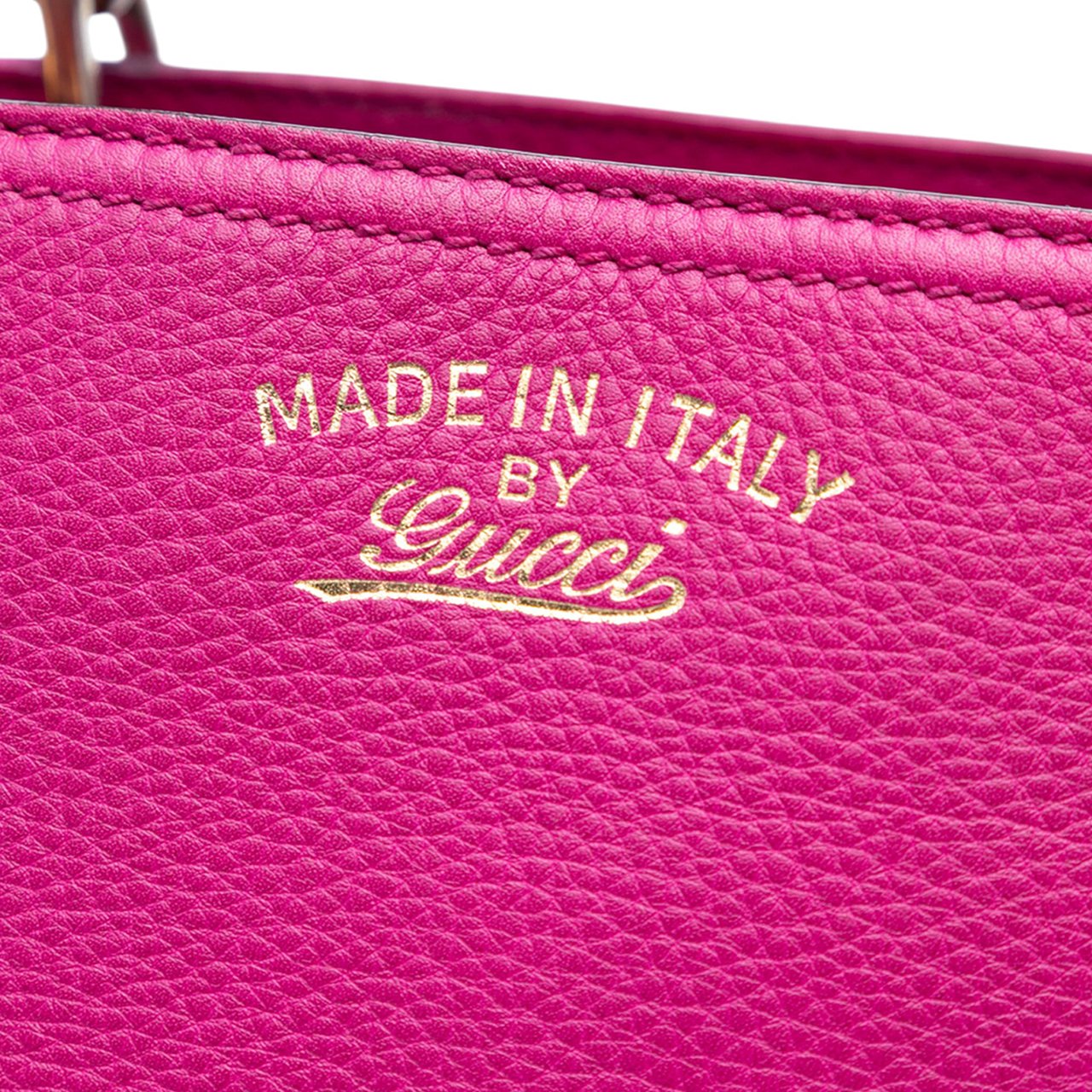 Gucci Small Calfskin Bamboo Shopper Satchel Roze