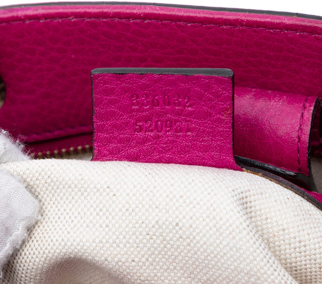 Gucci Small Calfskin Bamboo Shopper Satchel Roze