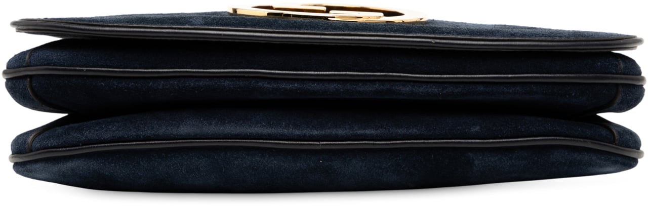 Gucci Medium Suede Blondie Crossbody Blauw