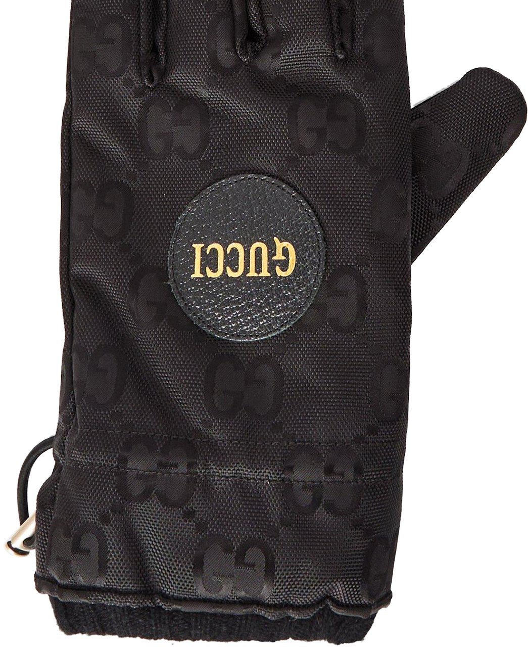 Gucci Gg Monogram Logo Gloves Zwart