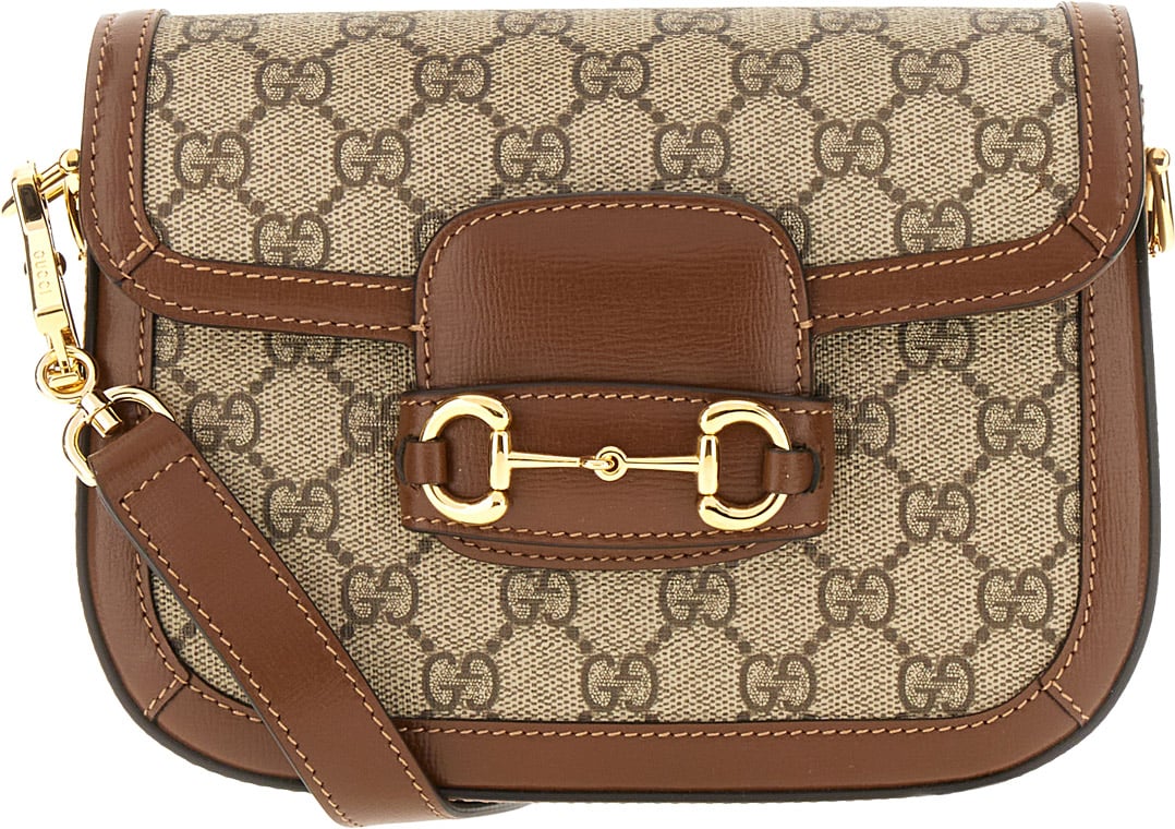 Gucci GG Supreme fabric mini Horsebit 1995 crossbody bag Divers