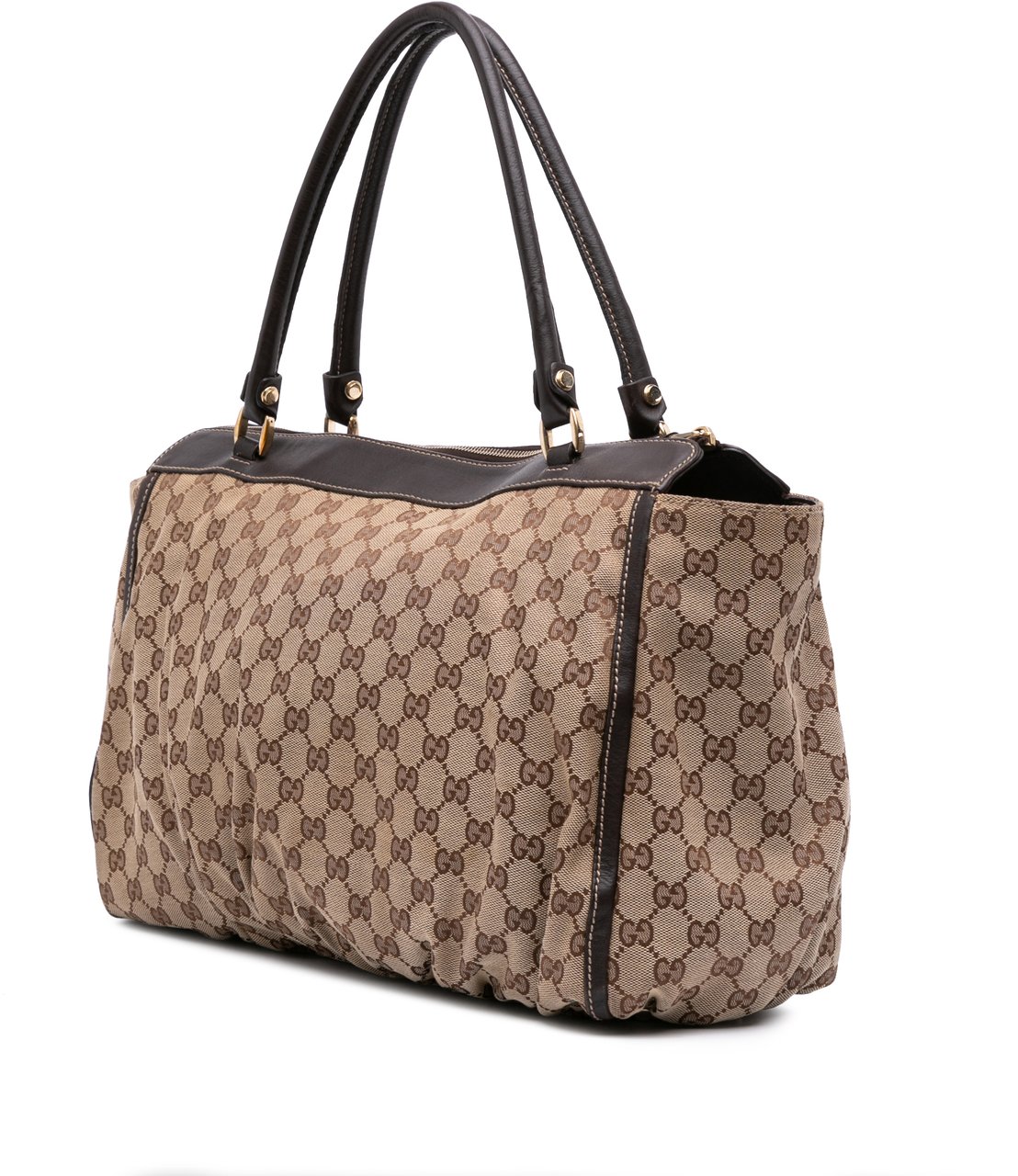 Gucci GG Canvas Abbey D Ring Tote Bruin