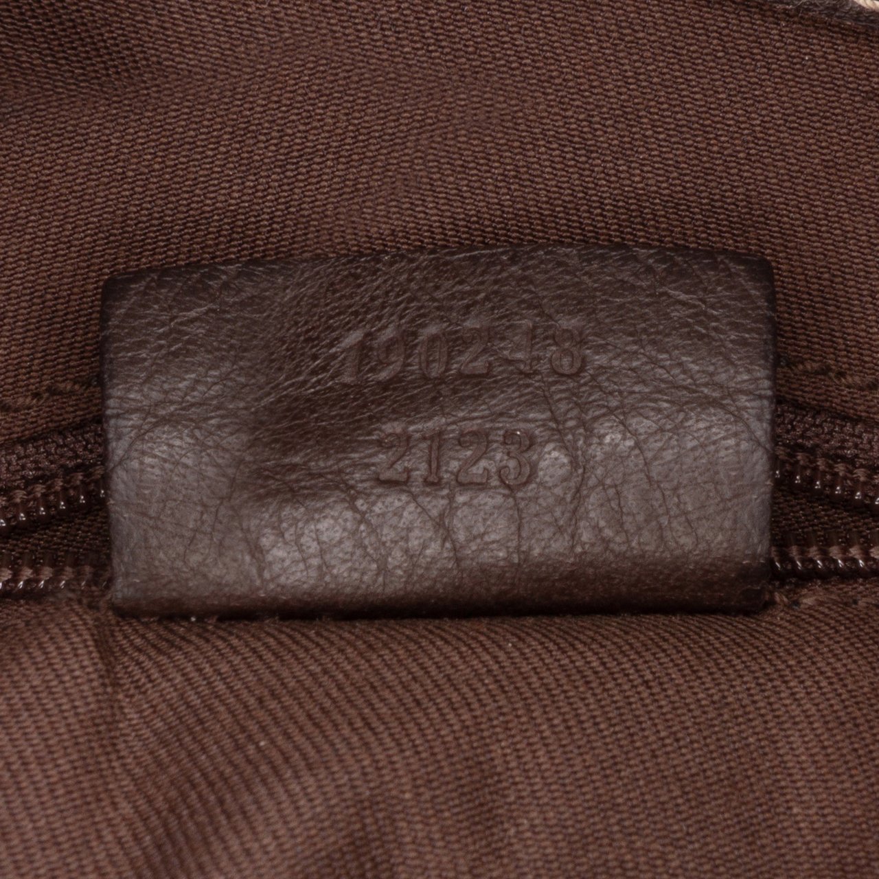 Gucci GG Canvas Abbey D Ring Tote Bruin