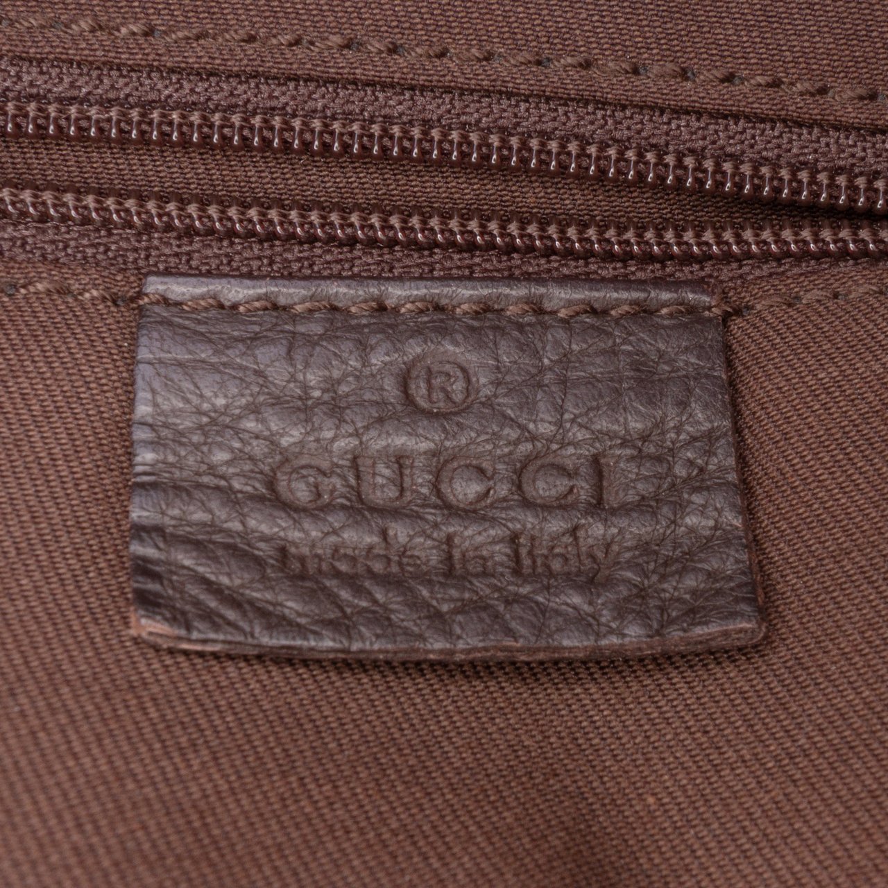 Gucci GG Canvas Abbey D Ring Tote Bruin