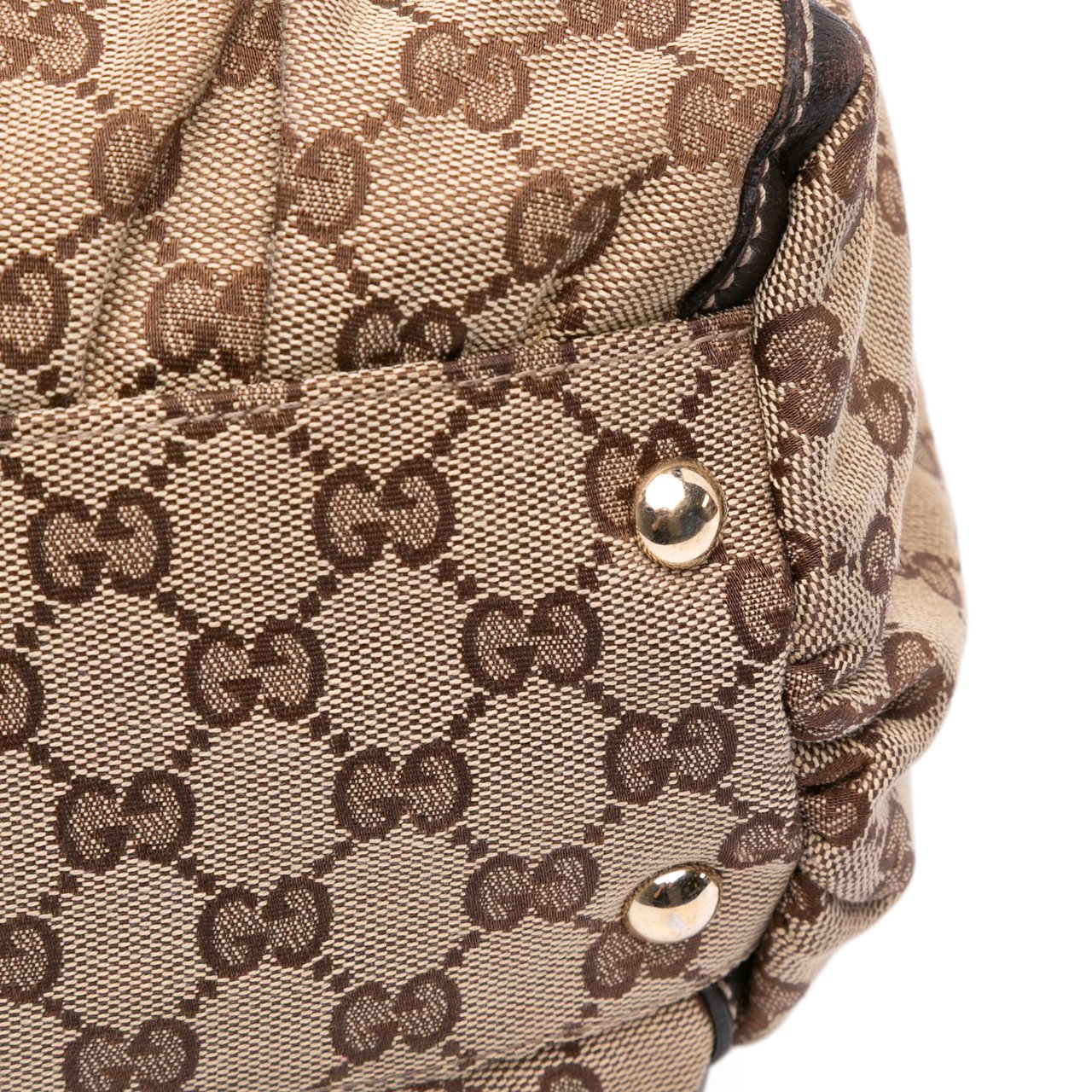 Gucci GG Canvas Abbey D Ring Tote Bruin