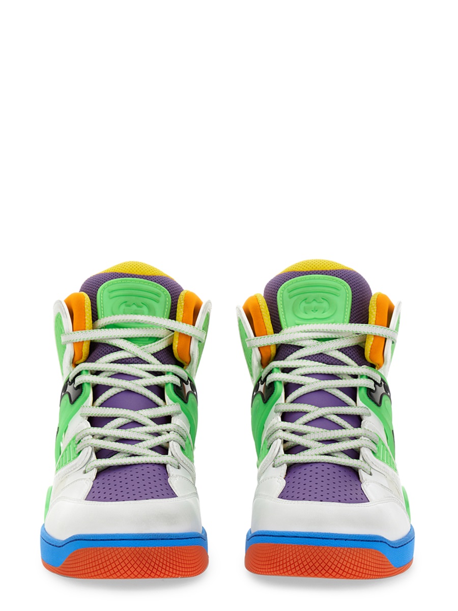 Gucci Low-Height Basketball Sneakers with 2.5 cm Rubber Sole Wit