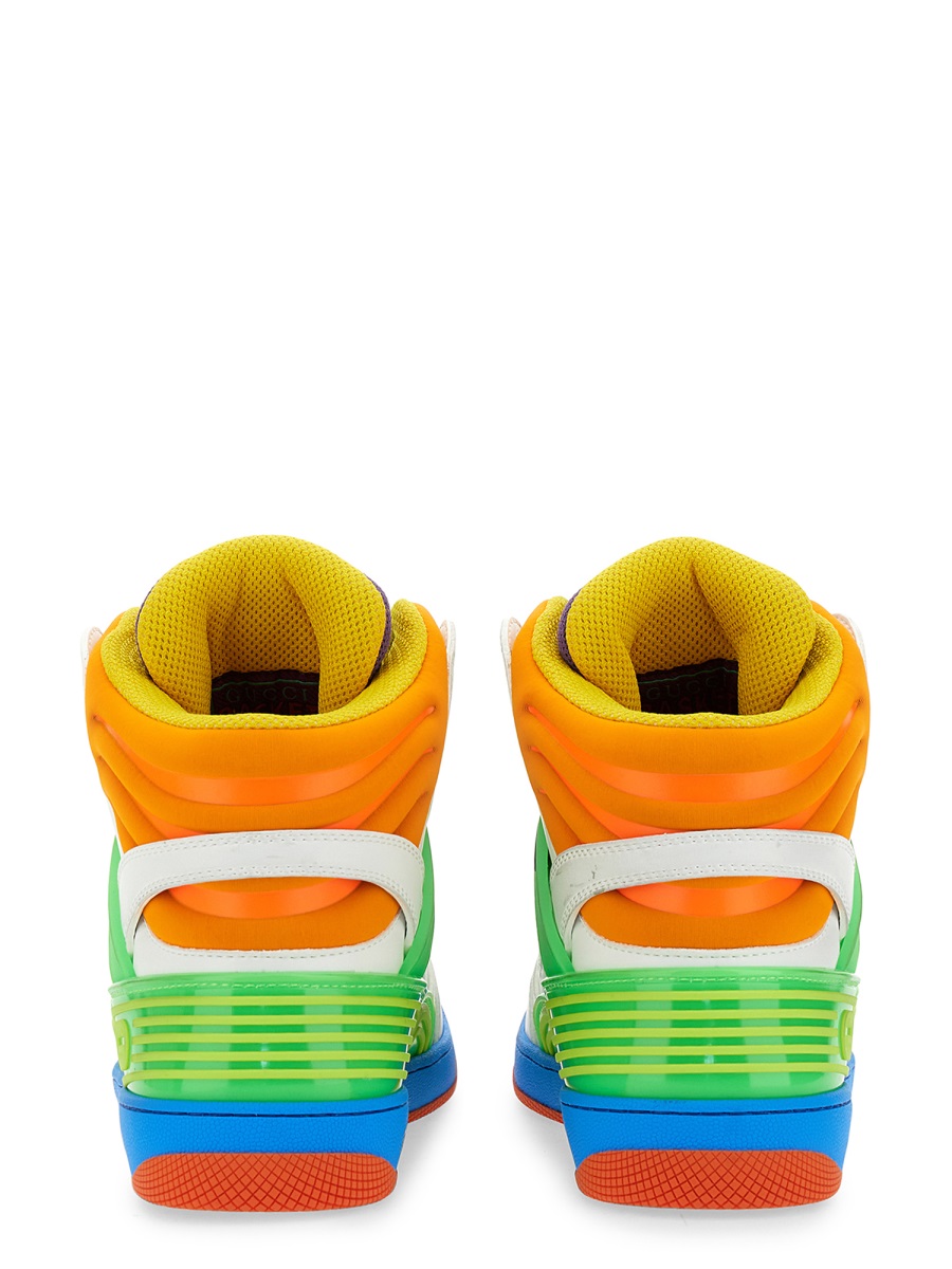 Gucci Low-Height Basketball Sneakers with 2.5 cm Rubber Sole Wit