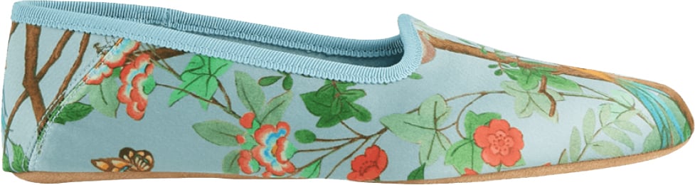 Gucci Satin Voyage Tian Slippers Blauw