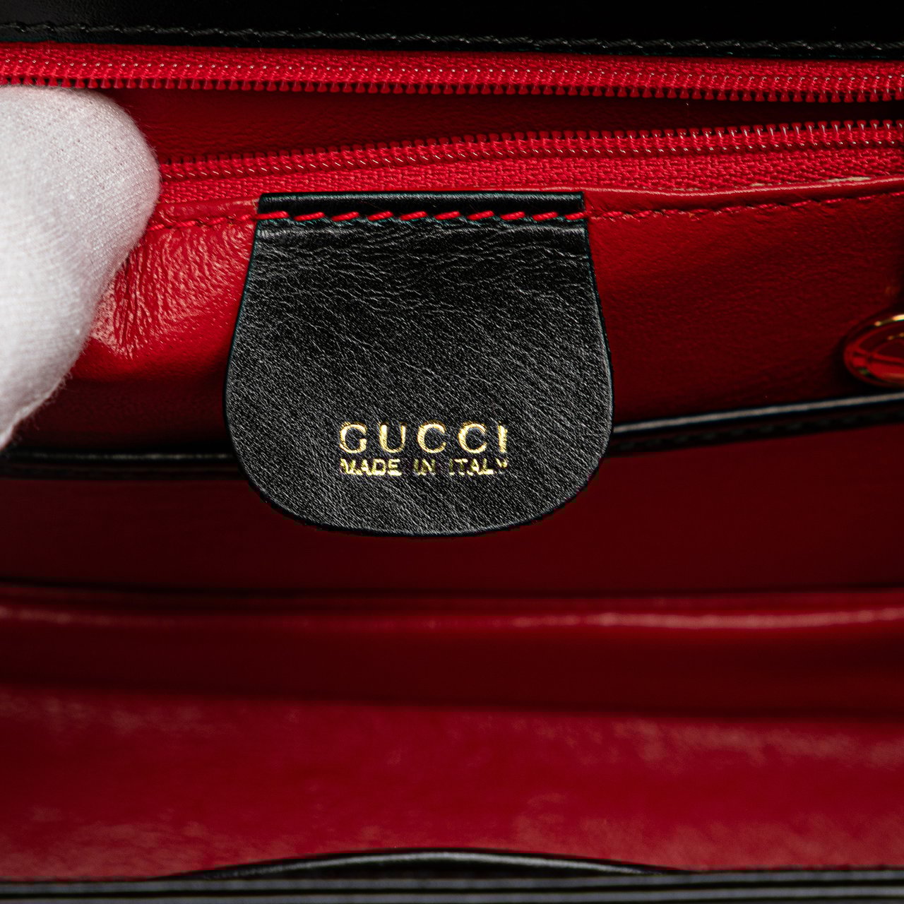 Gucci Calfskin Bamboo Night Zwart