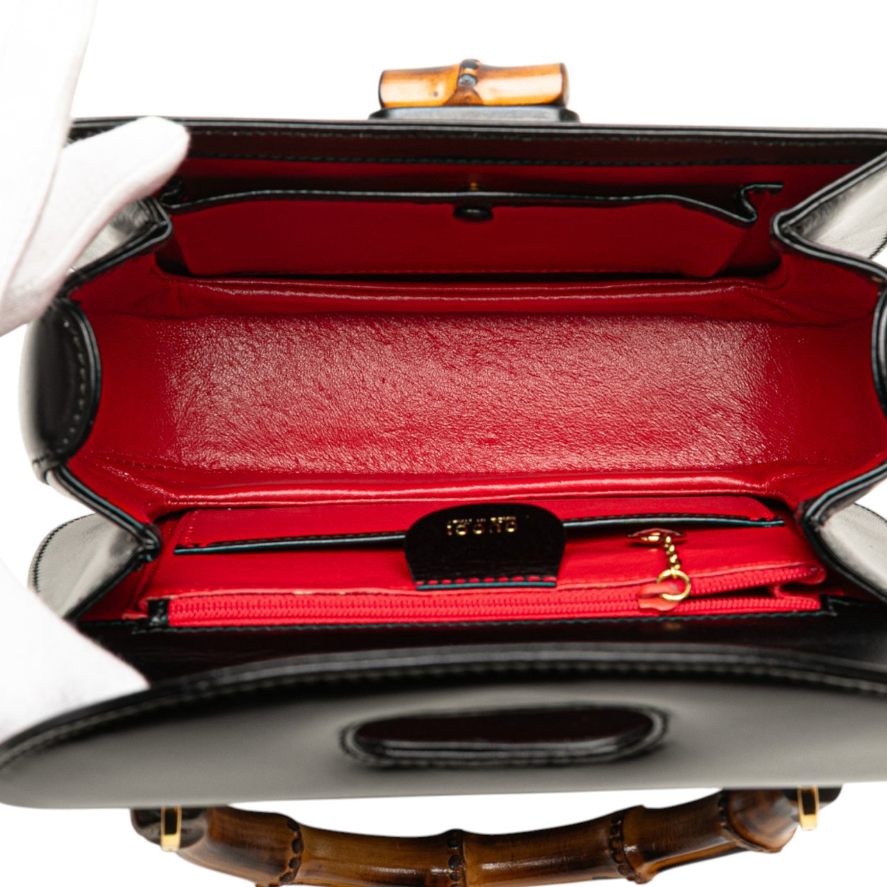 Gucci Calfskin Bamboo Night Zwart