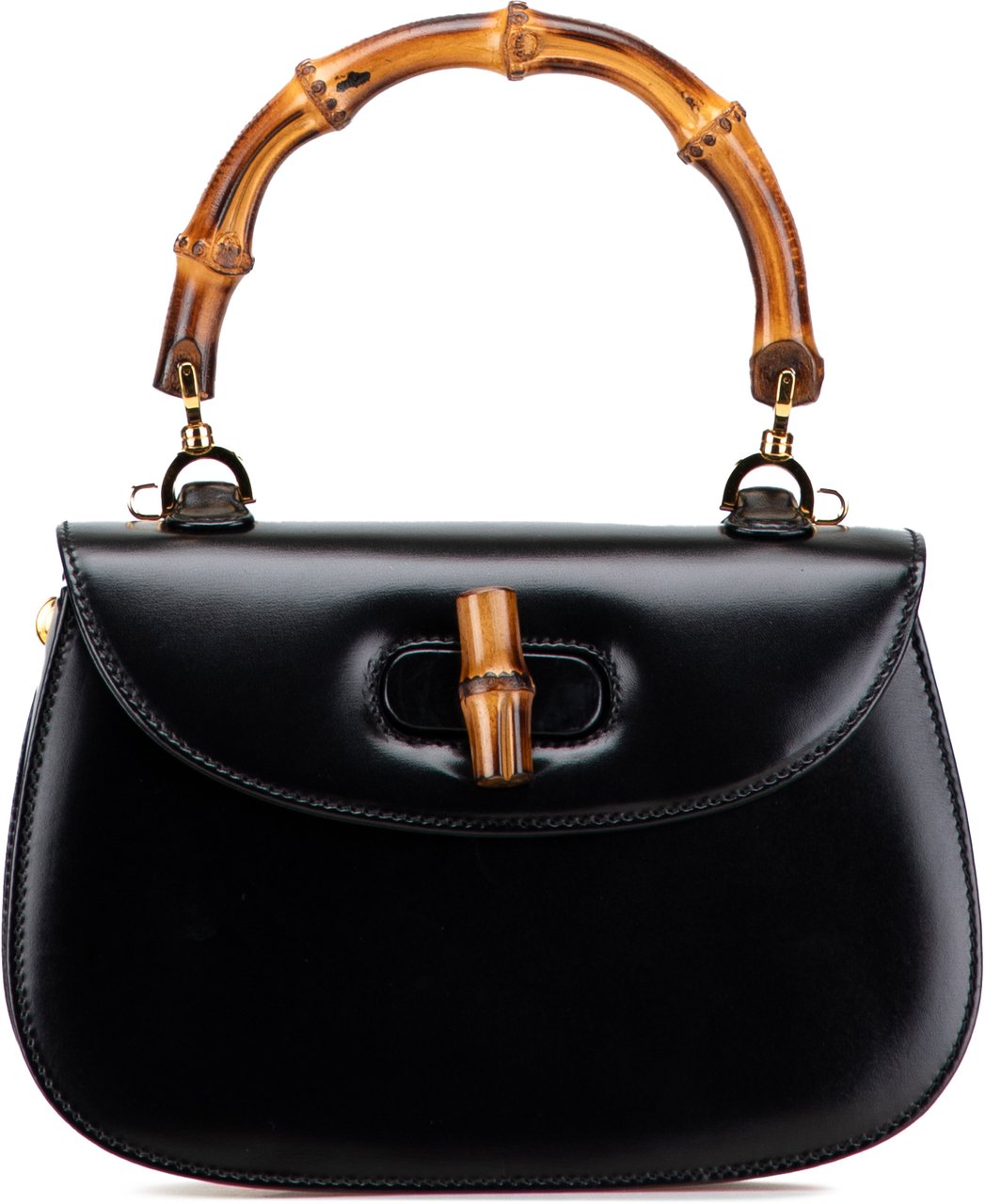 Gucci Calfskin Bamboo Night Zwart