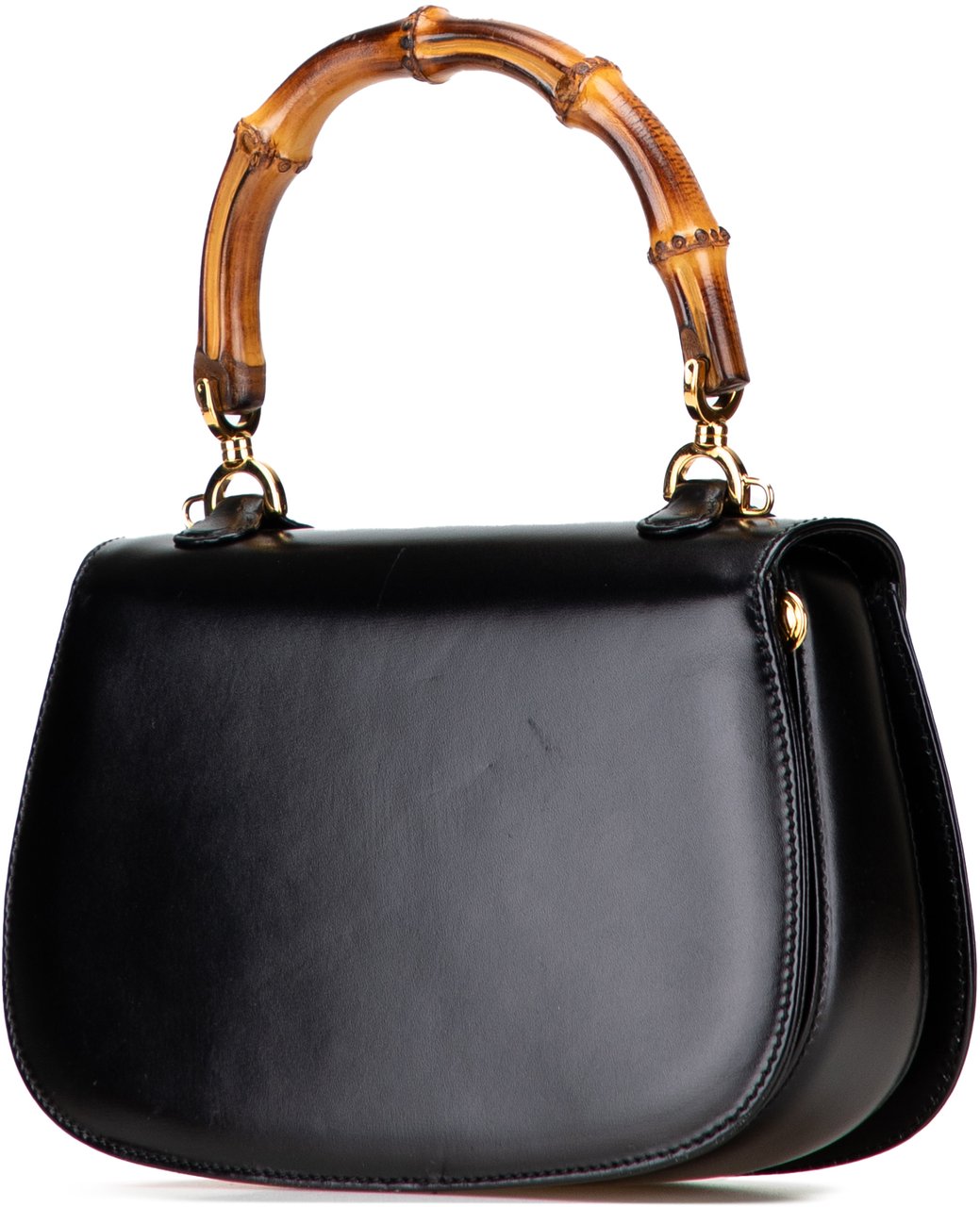 Gucci Calfskin Bamboo Night Zwart
