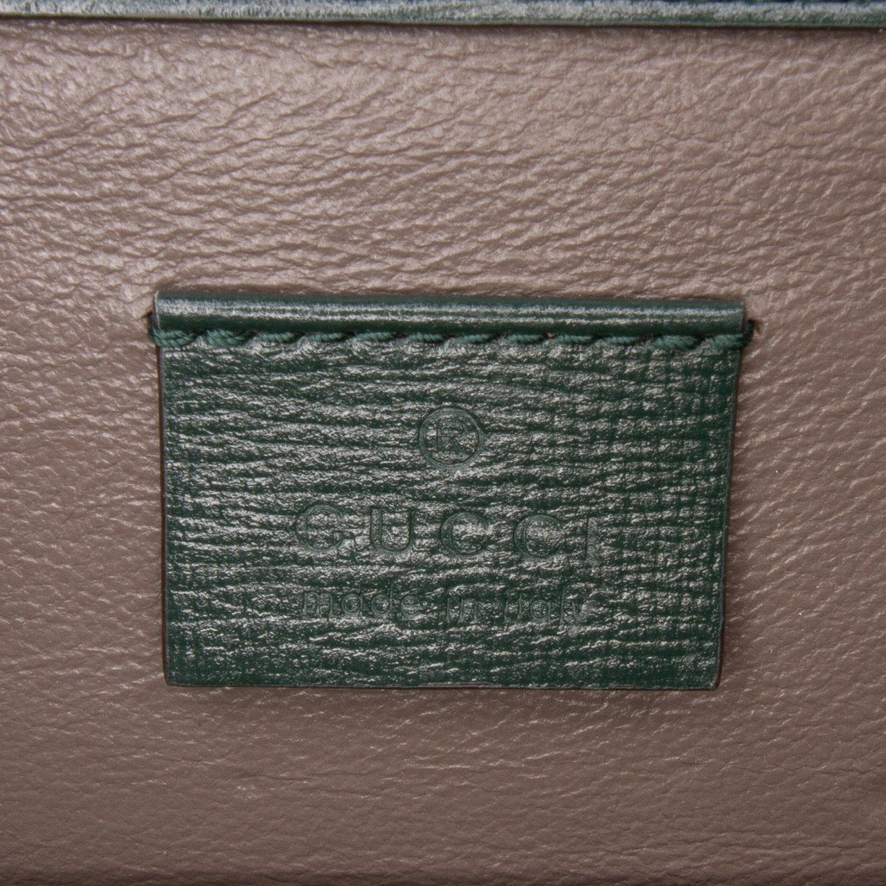 Gucci Mini Leather Sylvie 1969 Crossbody Groen