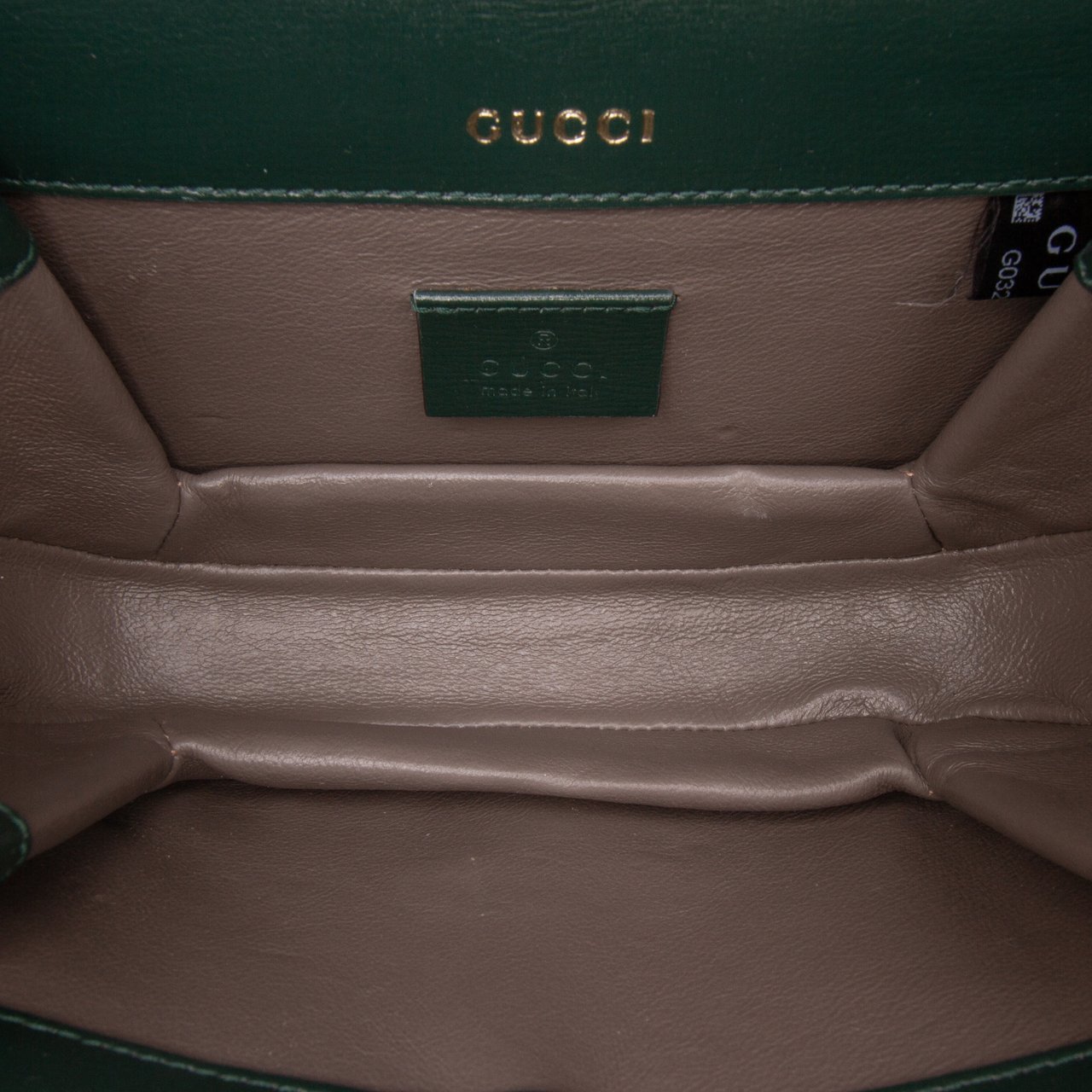 Gucci Mini Leather Sylvie 1969 Crossbody Groen