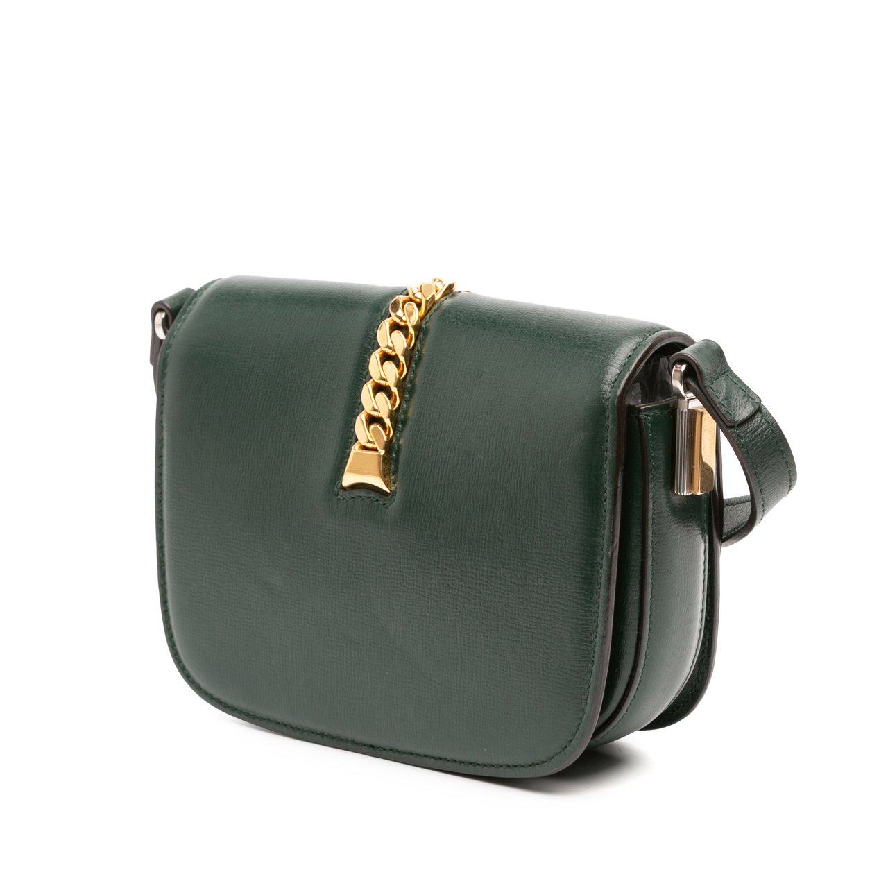 Gucci Mini Leather Sylvie 1969 Crossbody Groen