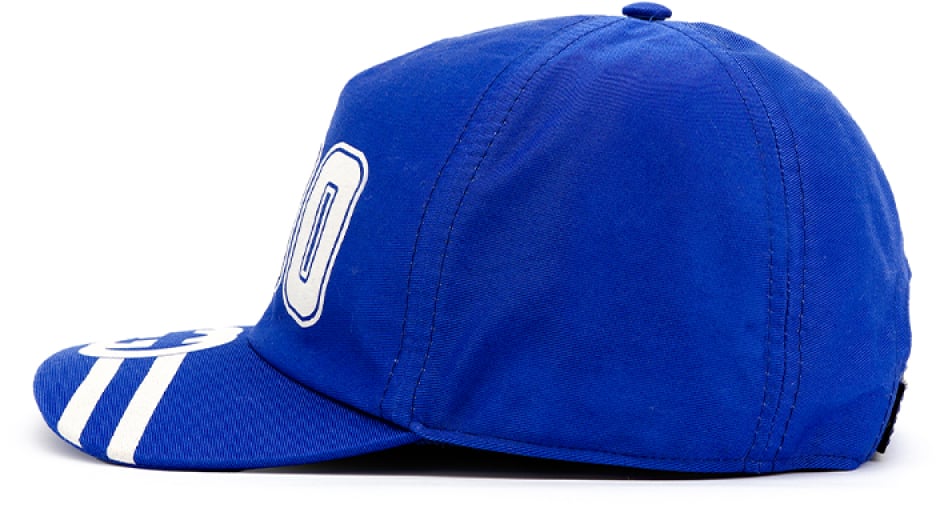 Gucci Gg Logo College Baseball Cap Blauw
