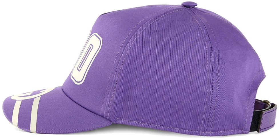 Gucci Gg Logo College Baseball Cap Paars
