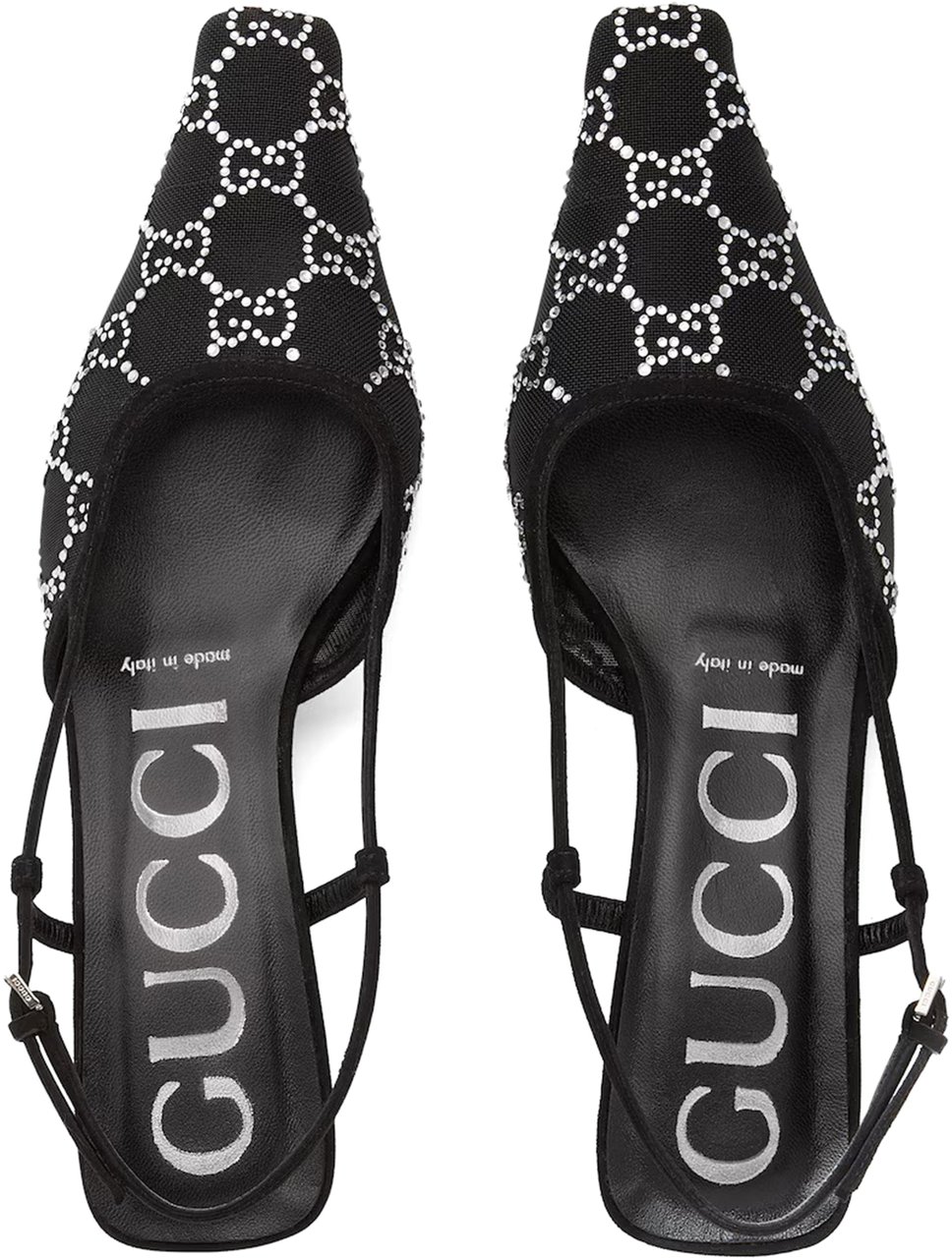 Gucci Gg Slingback Pump Zwart