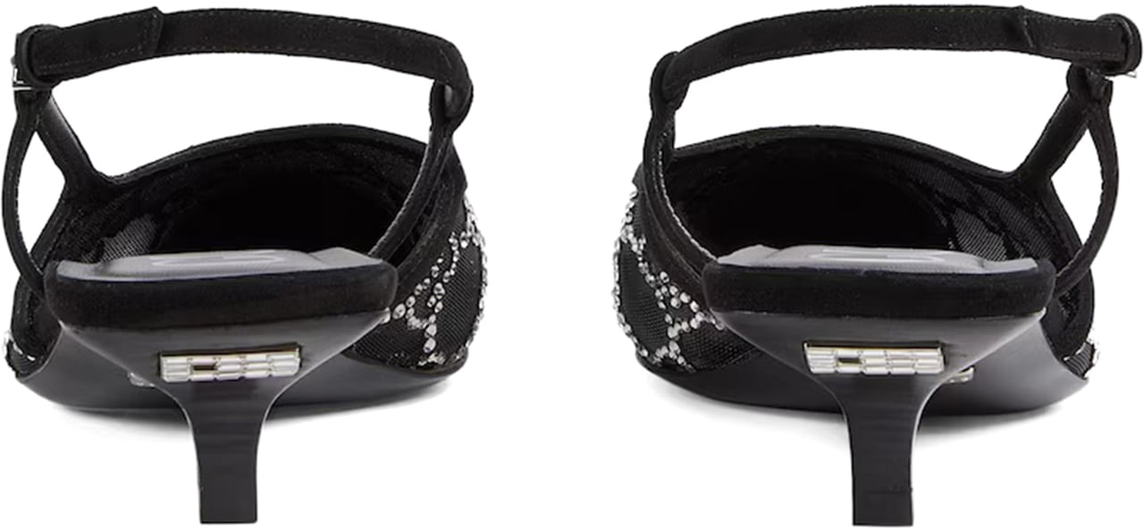 Gucci Gg Slingback Pump Zwart
