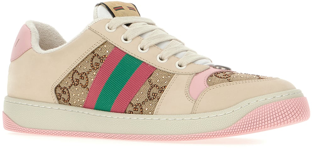 Gucci Gucci Multicolor nappa leather and GG Supreme fabric sneakers Divers