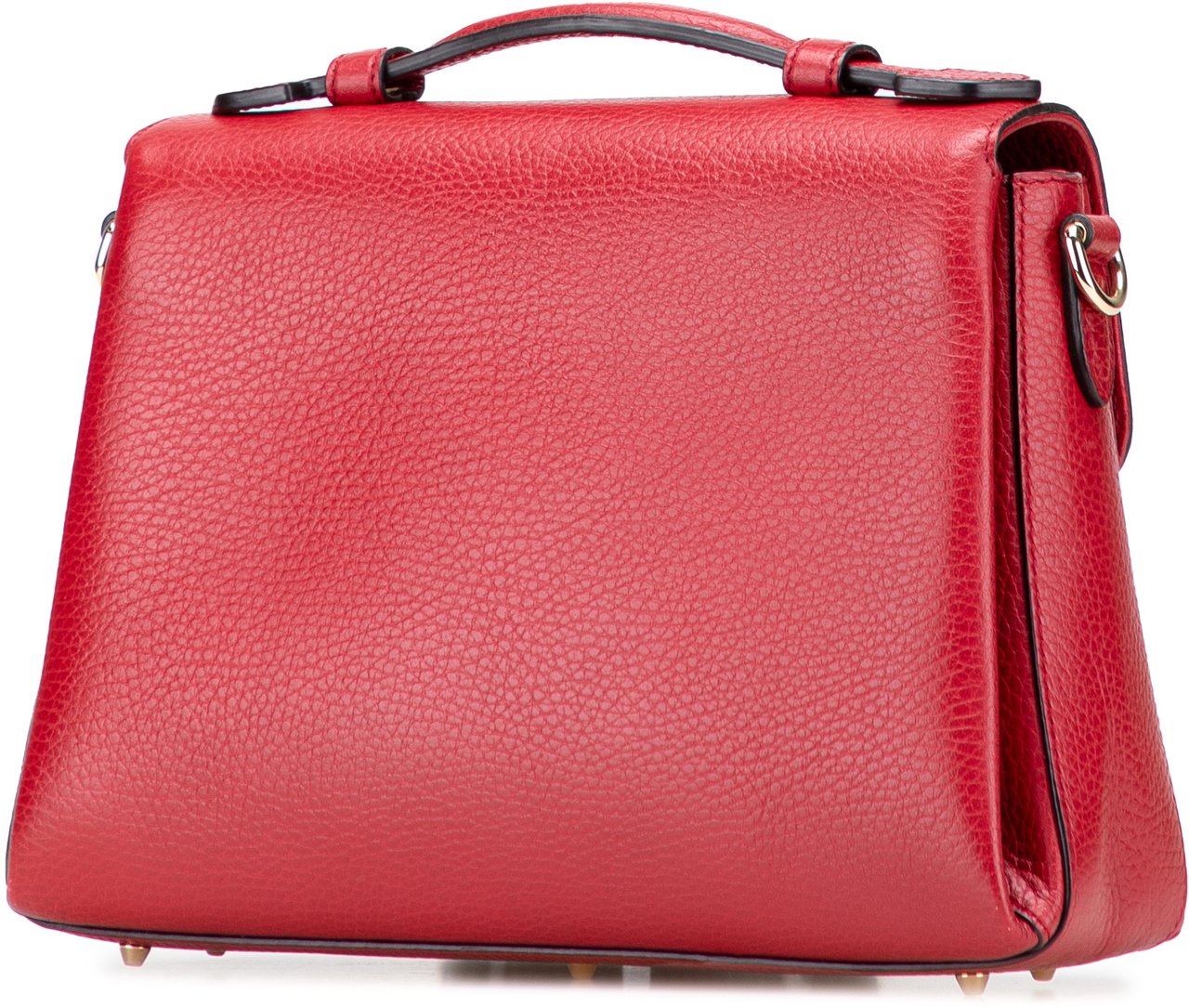 Gucci Small Dollar Calf Interlocking G Satchel Rood