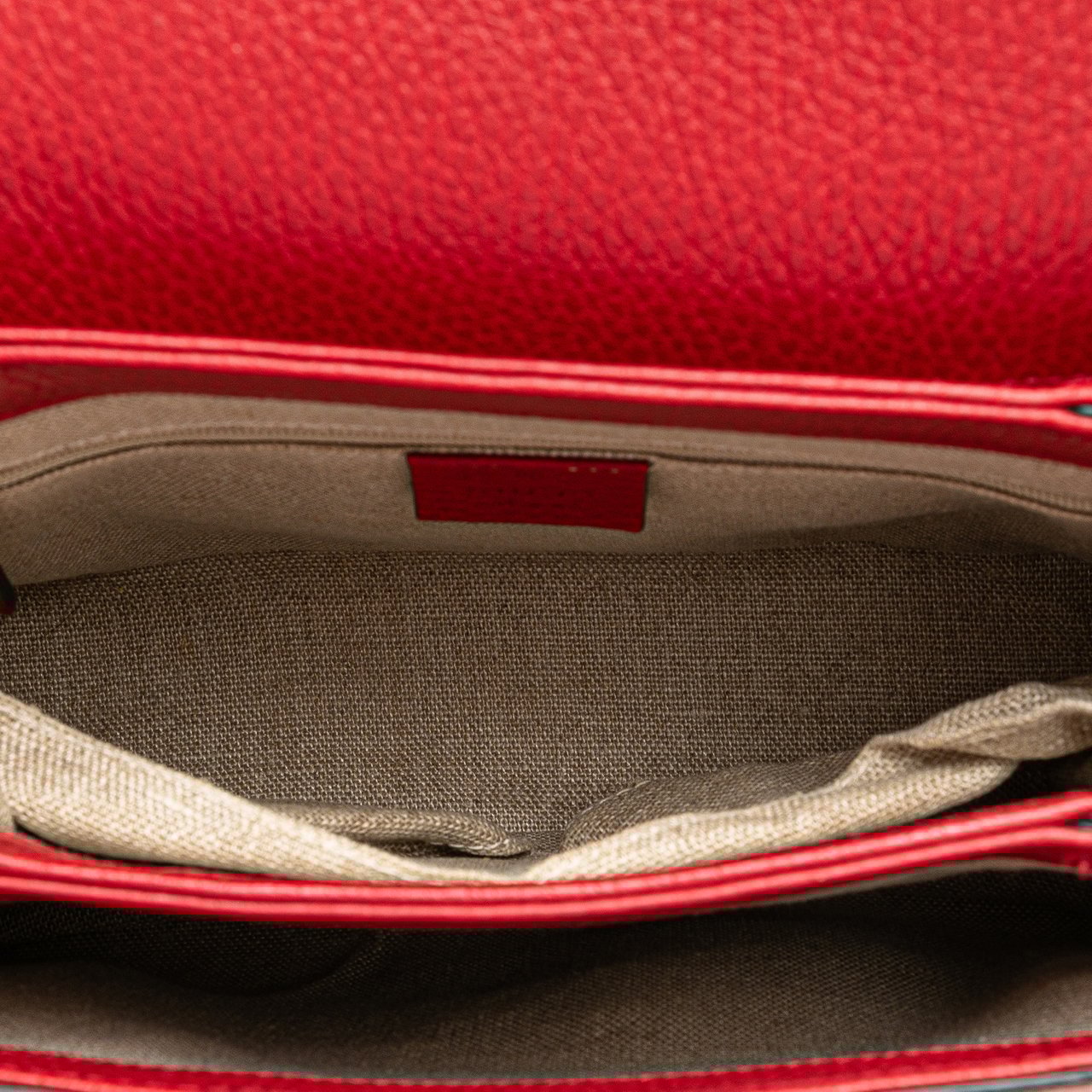 Gucci Small Dollar Calf Interlocking G Satchel Rood