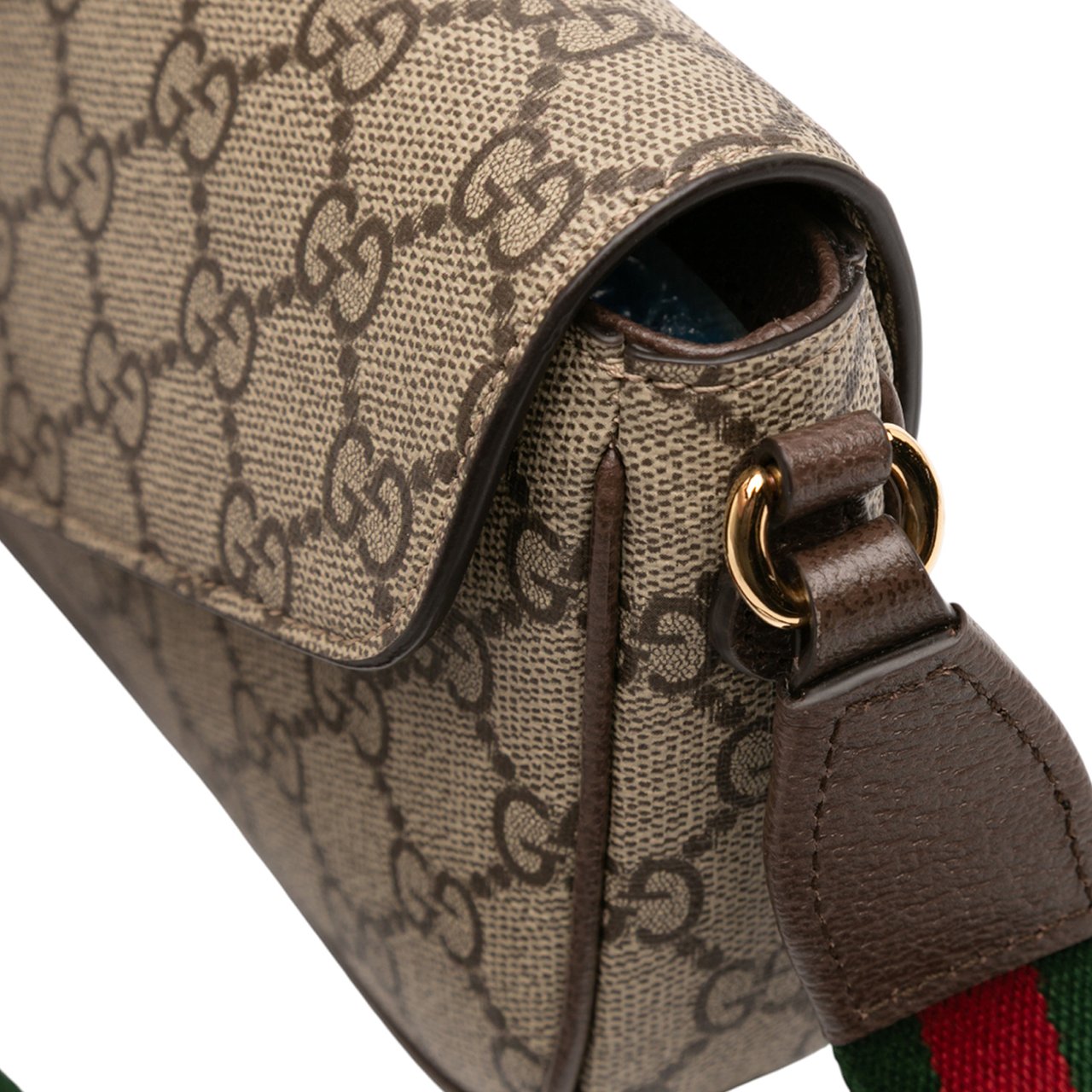 Gucci GG Supreme Ophidia Pochette Crossbody Bruin