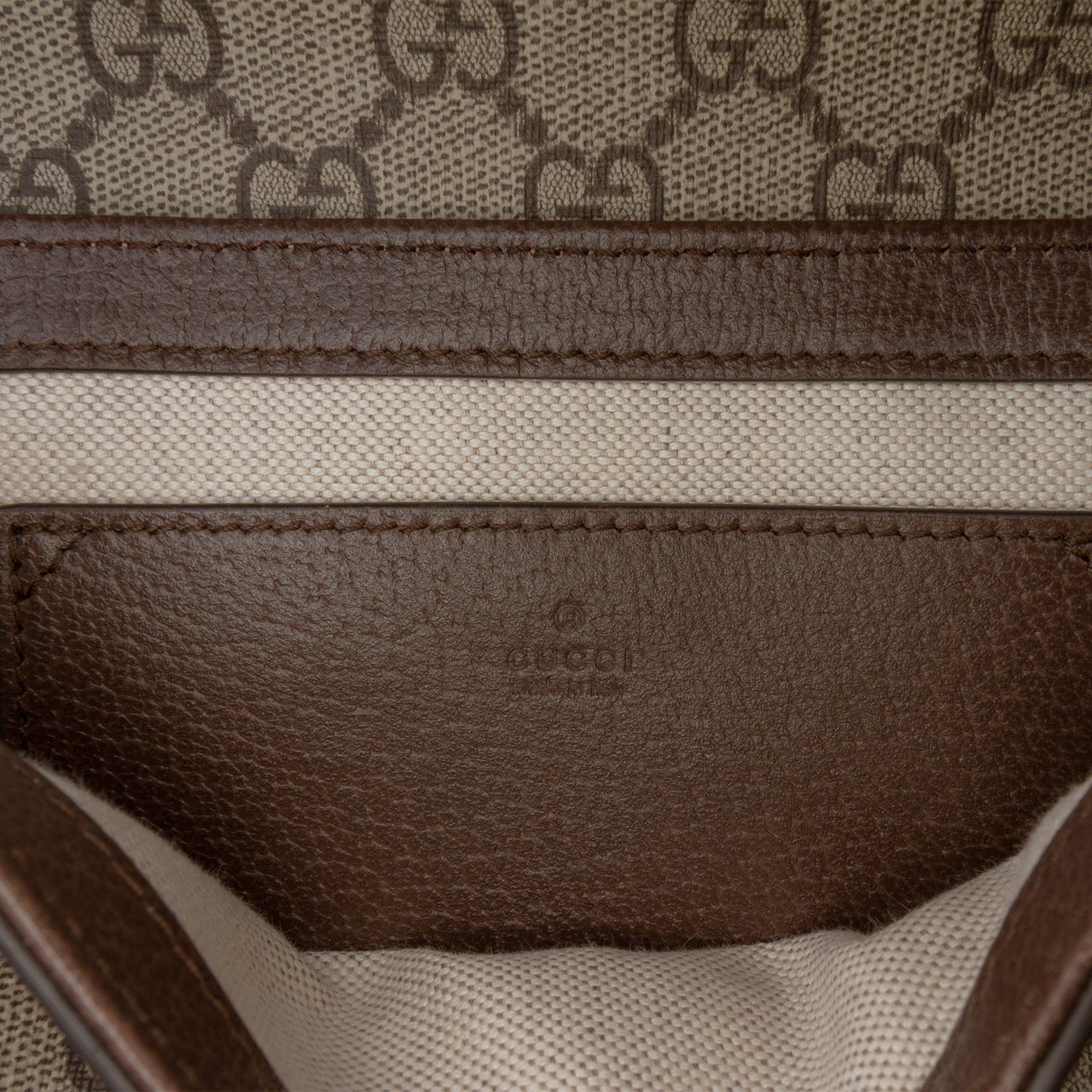 Gucci GG Supreme Ophidia Pochette Crossbody Bruin