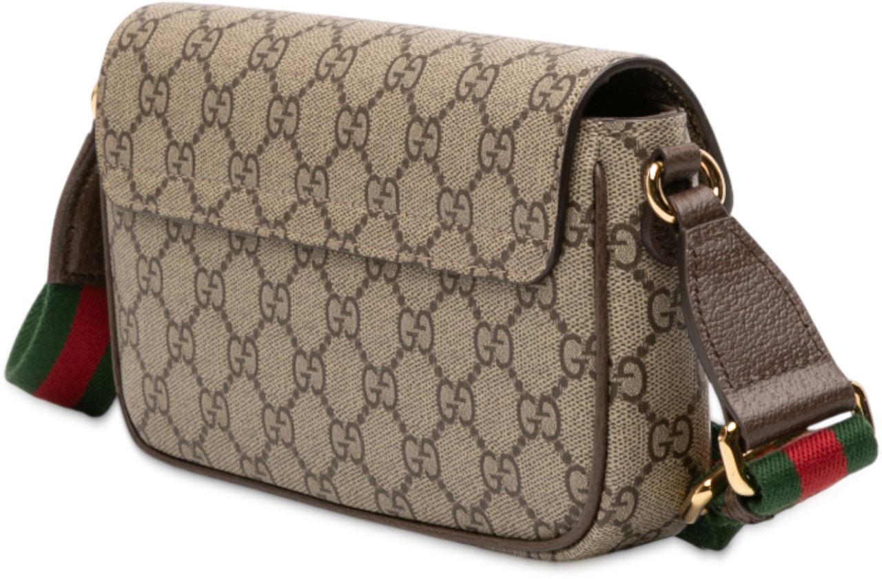 Gucci GG Supreme Ophidia Pochette Crossbody Bruin