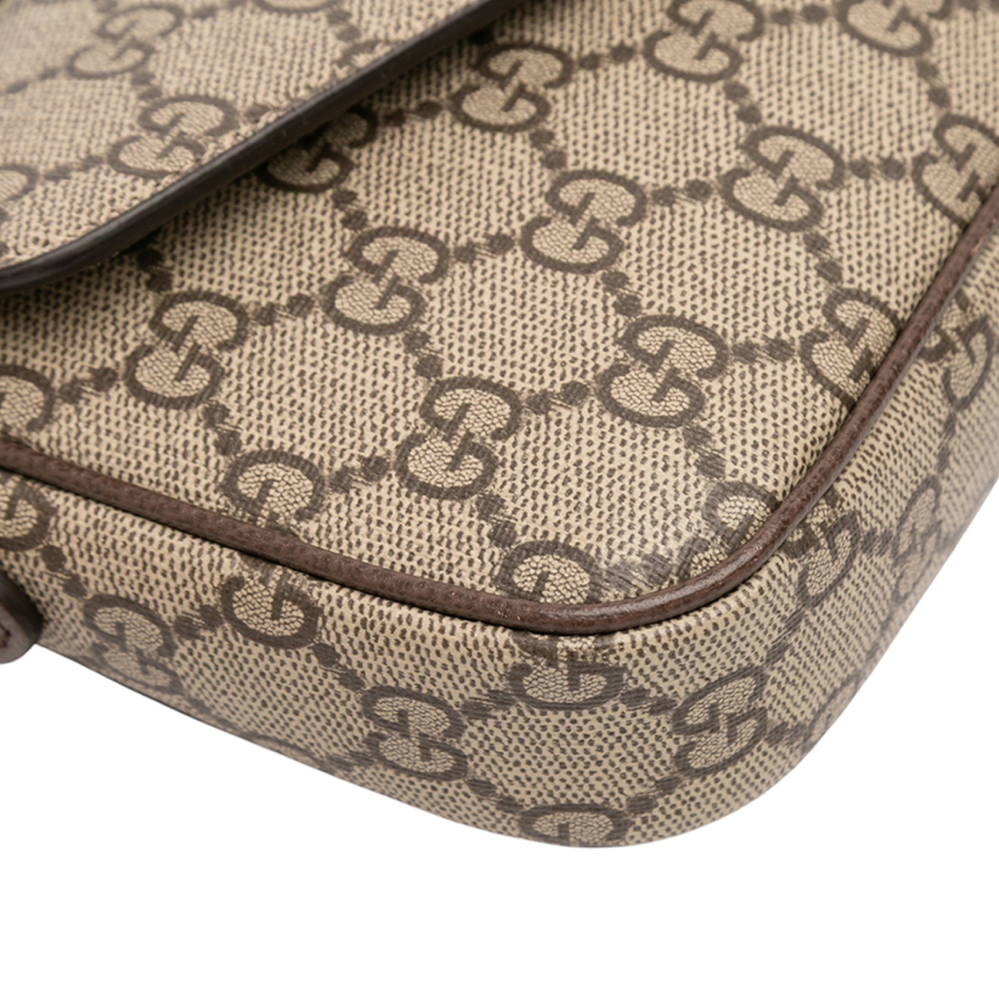 Gucci GG Supreme Ophidia Pochette Crossbody Bruin