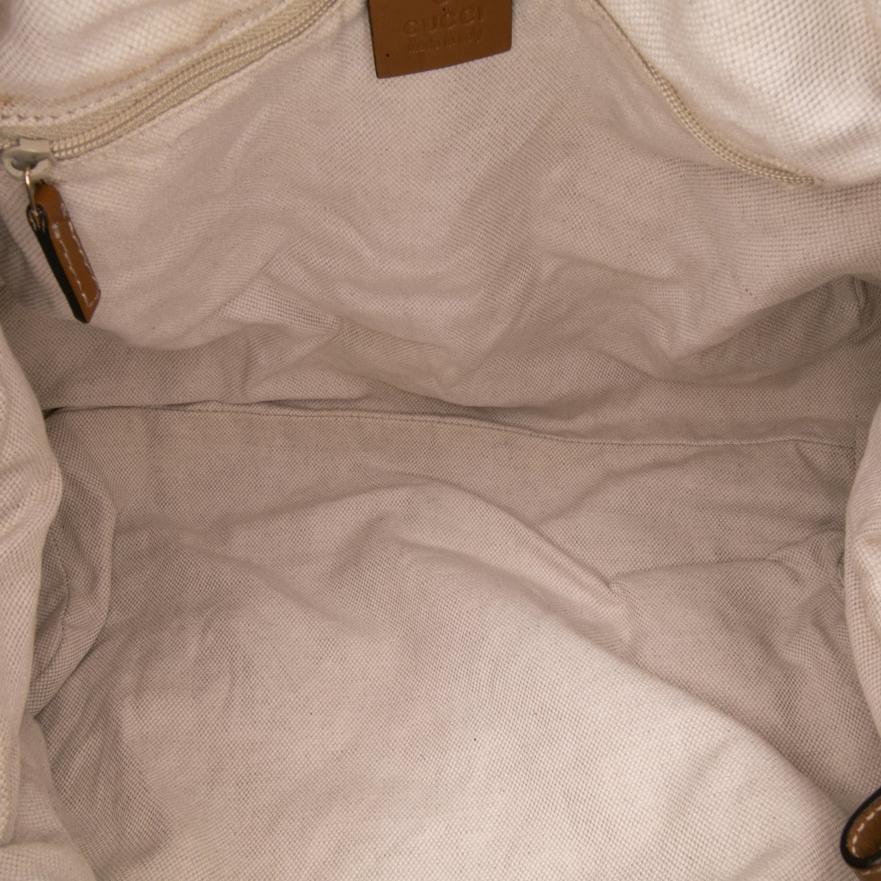 Gucci Diamante Canvas Sukey Satchel Bruin