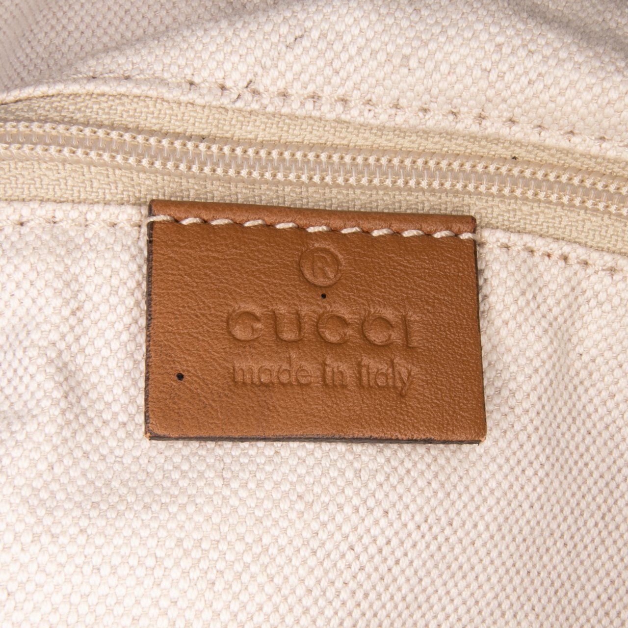 Gucci Diamante Canvas Sukey Satchel Bruin